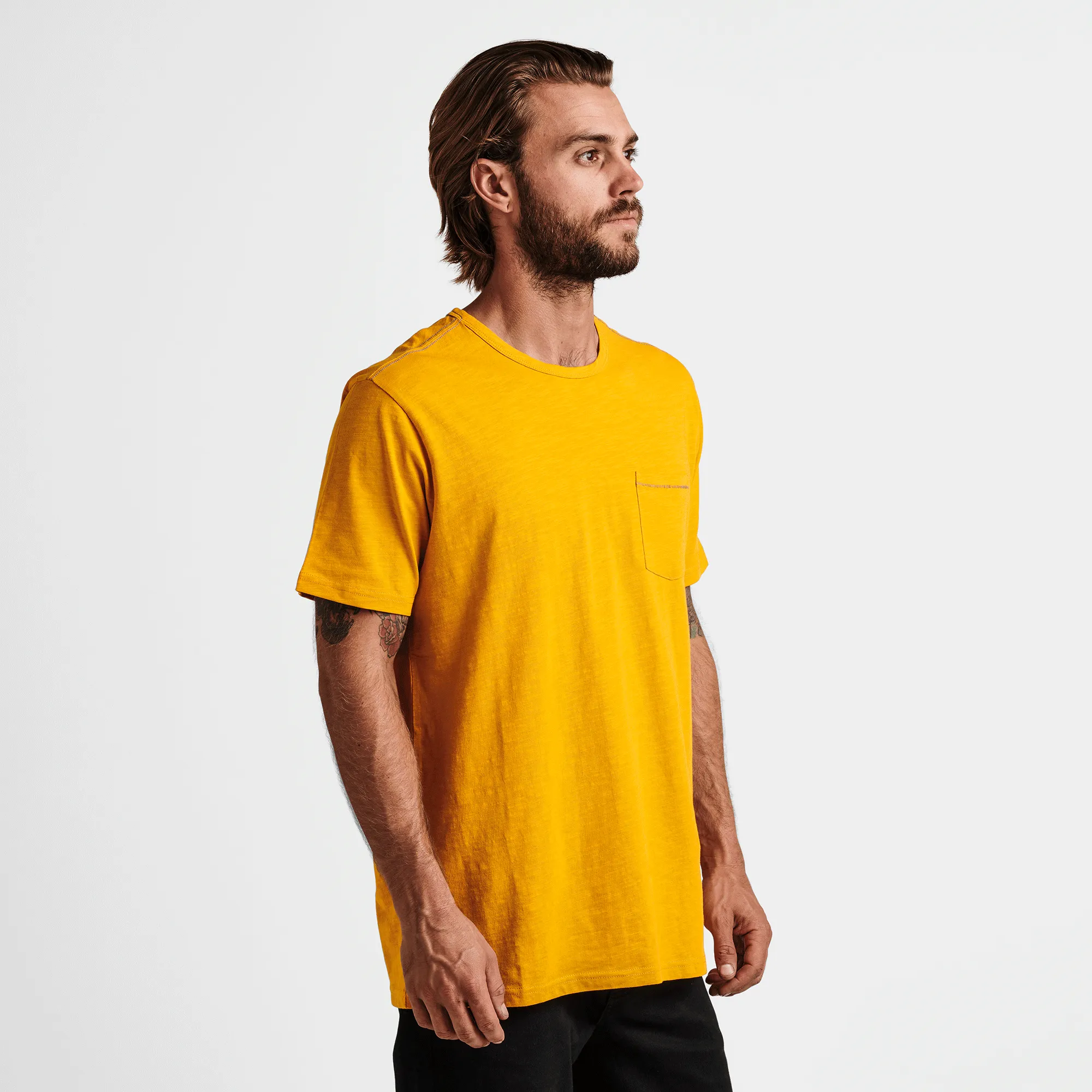 Well Worn Midweight Organic Short Sleeve Tee - Gold sold by Roark product image thumbnail 3