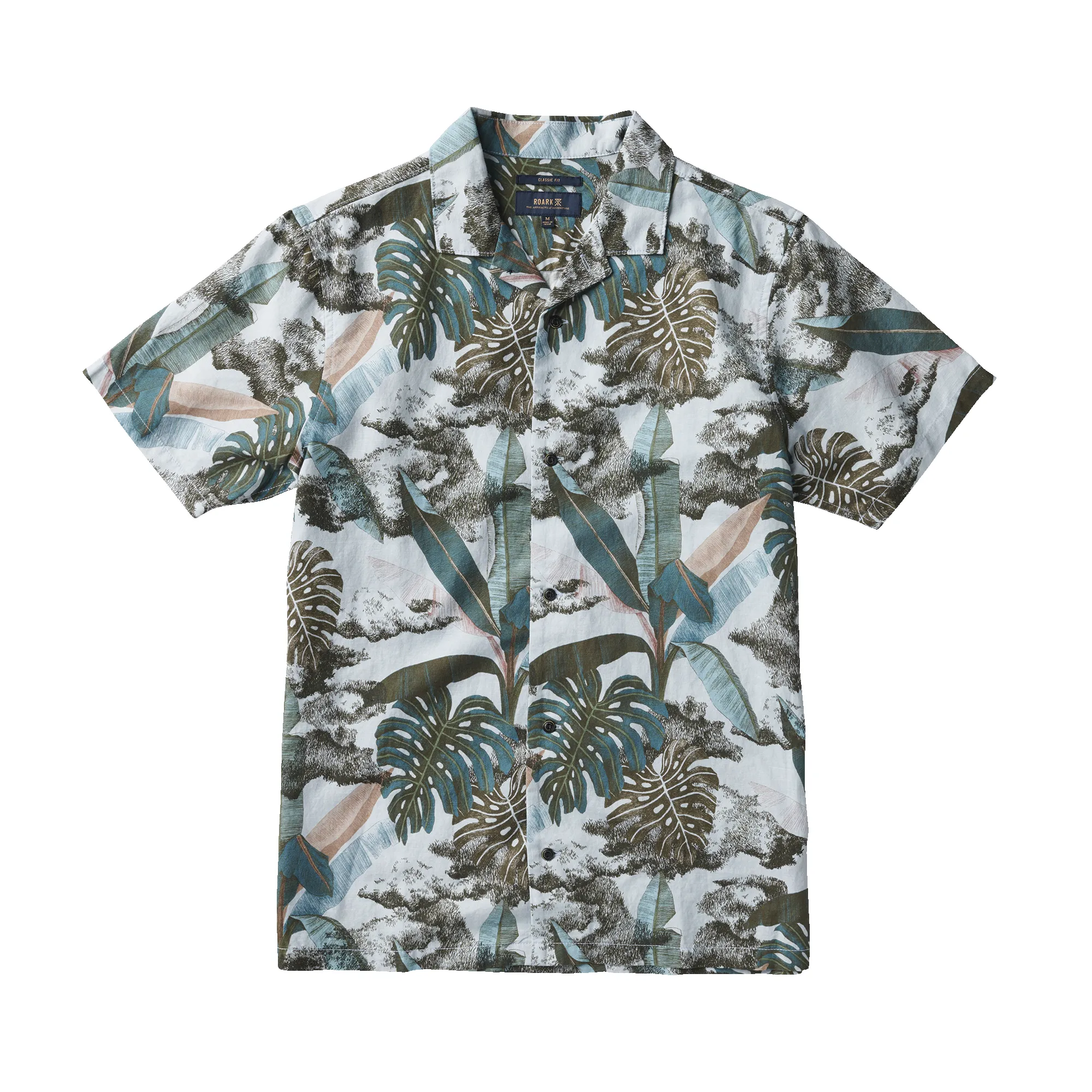 Gonzo Camp Collar Shirt - Yiling Light Blue sold by Roark