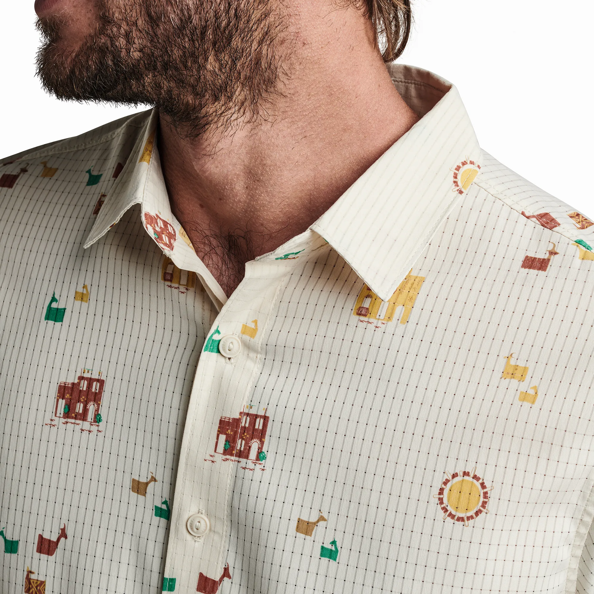 Bless Up Breathable Stretch Shirt - Almond Paste sold by Roark product image thumbnail 5