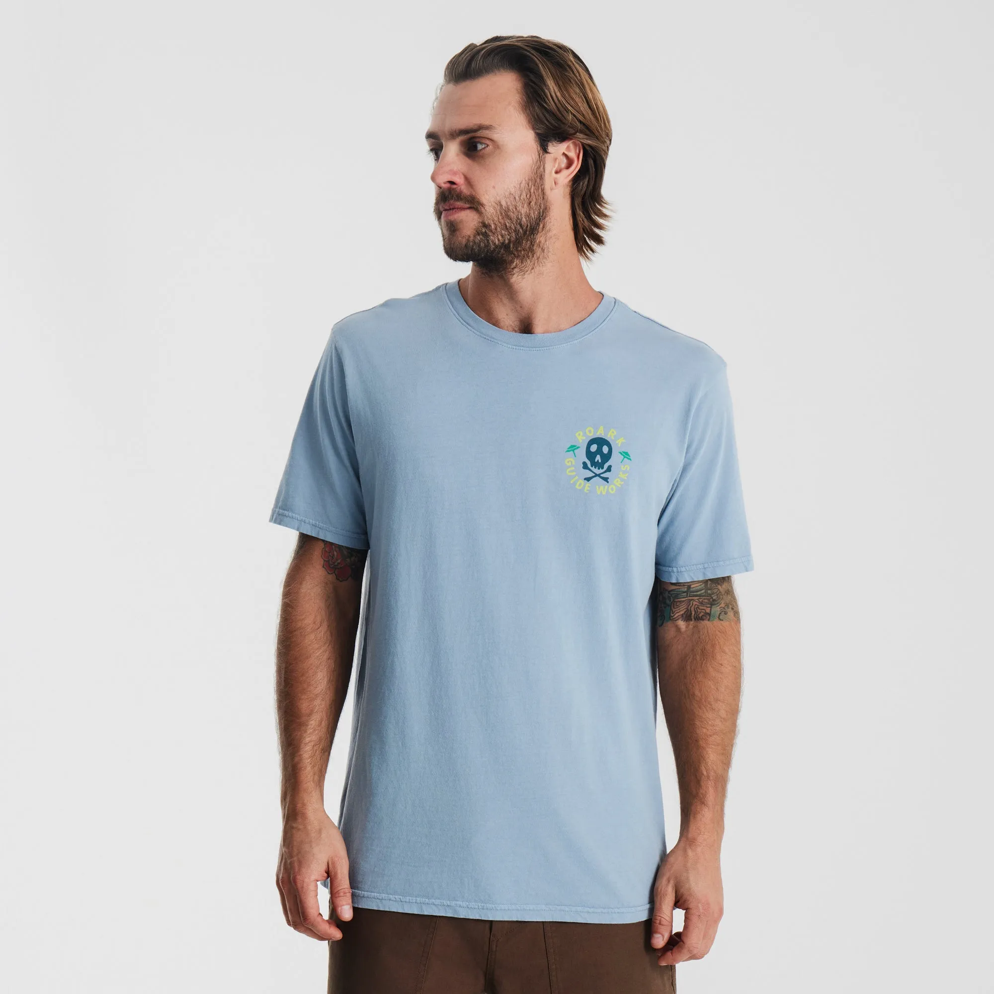 Guideworks Skull Premium Tee - Cascata sold by Roark product image thumbnail 4