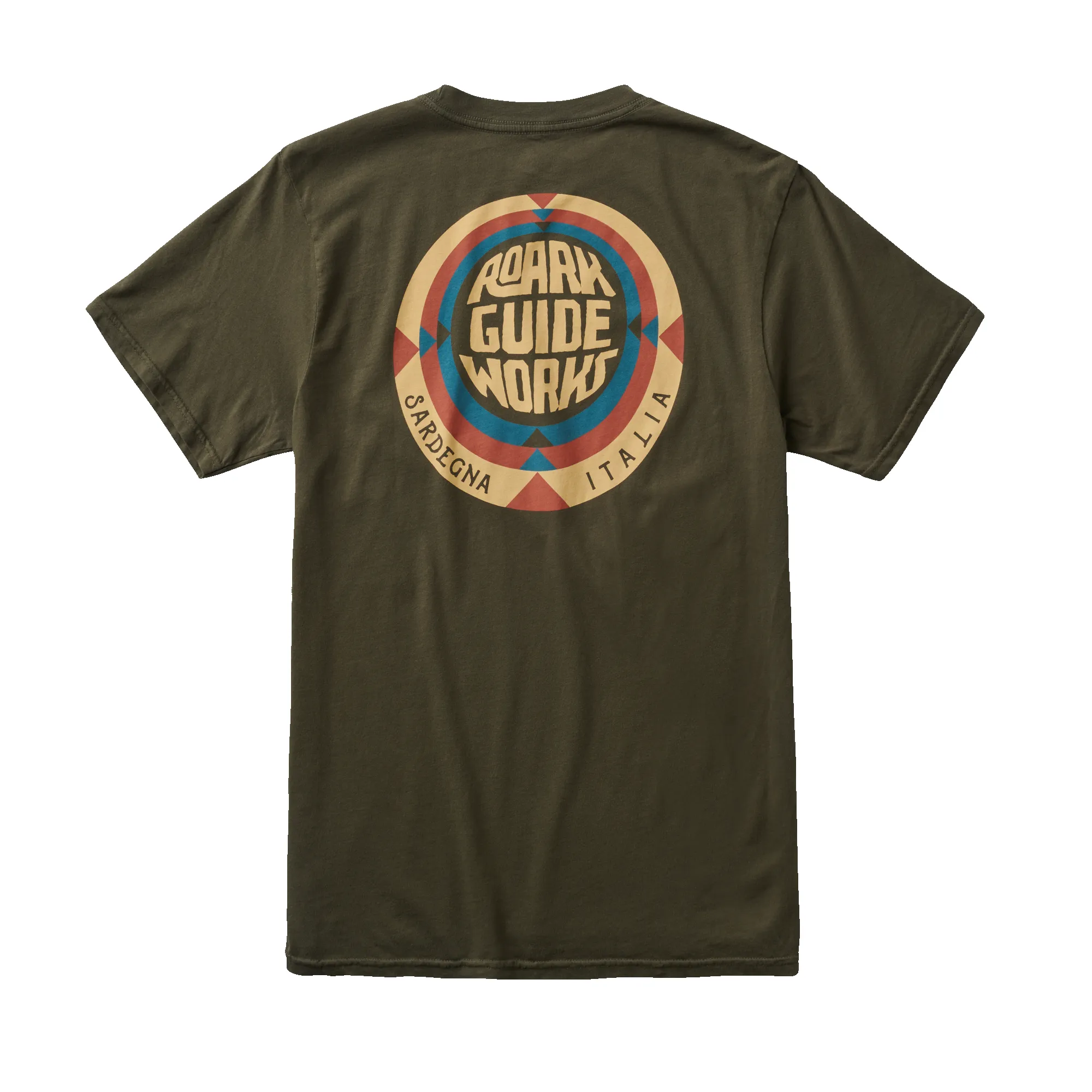 Guideworks Sardegna Premium Tee - Military sold by Roark