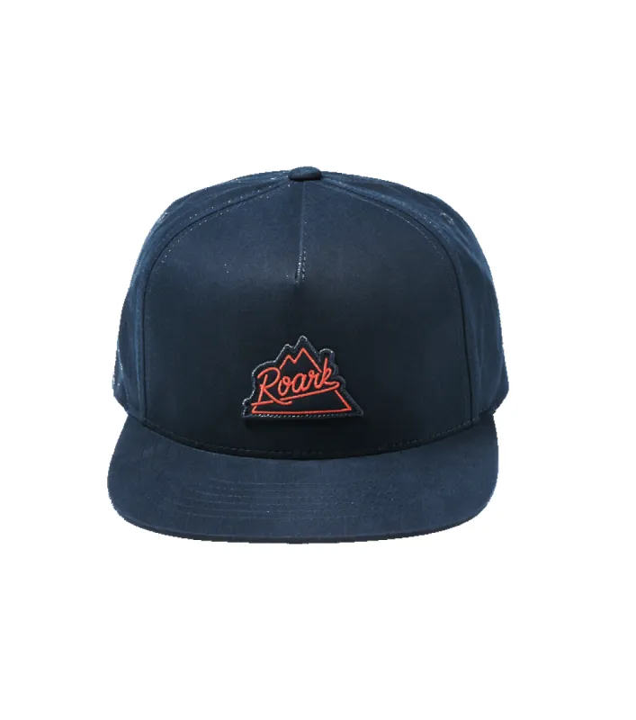 Peaking 5 Panel Hat - Dark Navy sold by Roark