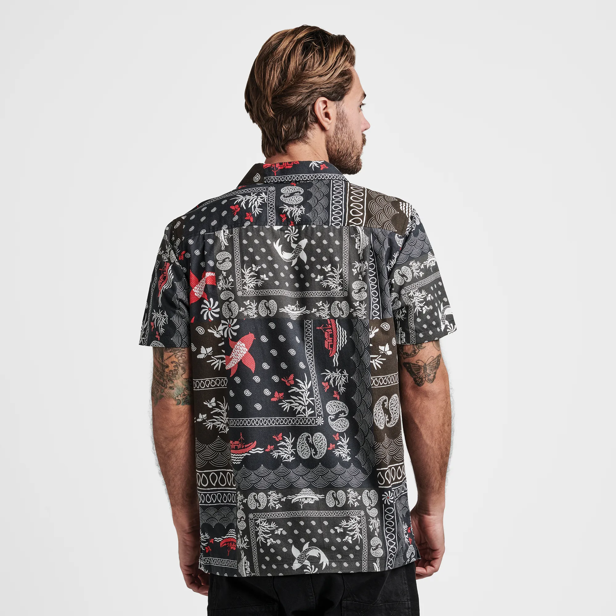 Gonzo Camp Collar Shirt - Hachimaki Black sold by Roark product image thumbnail 4