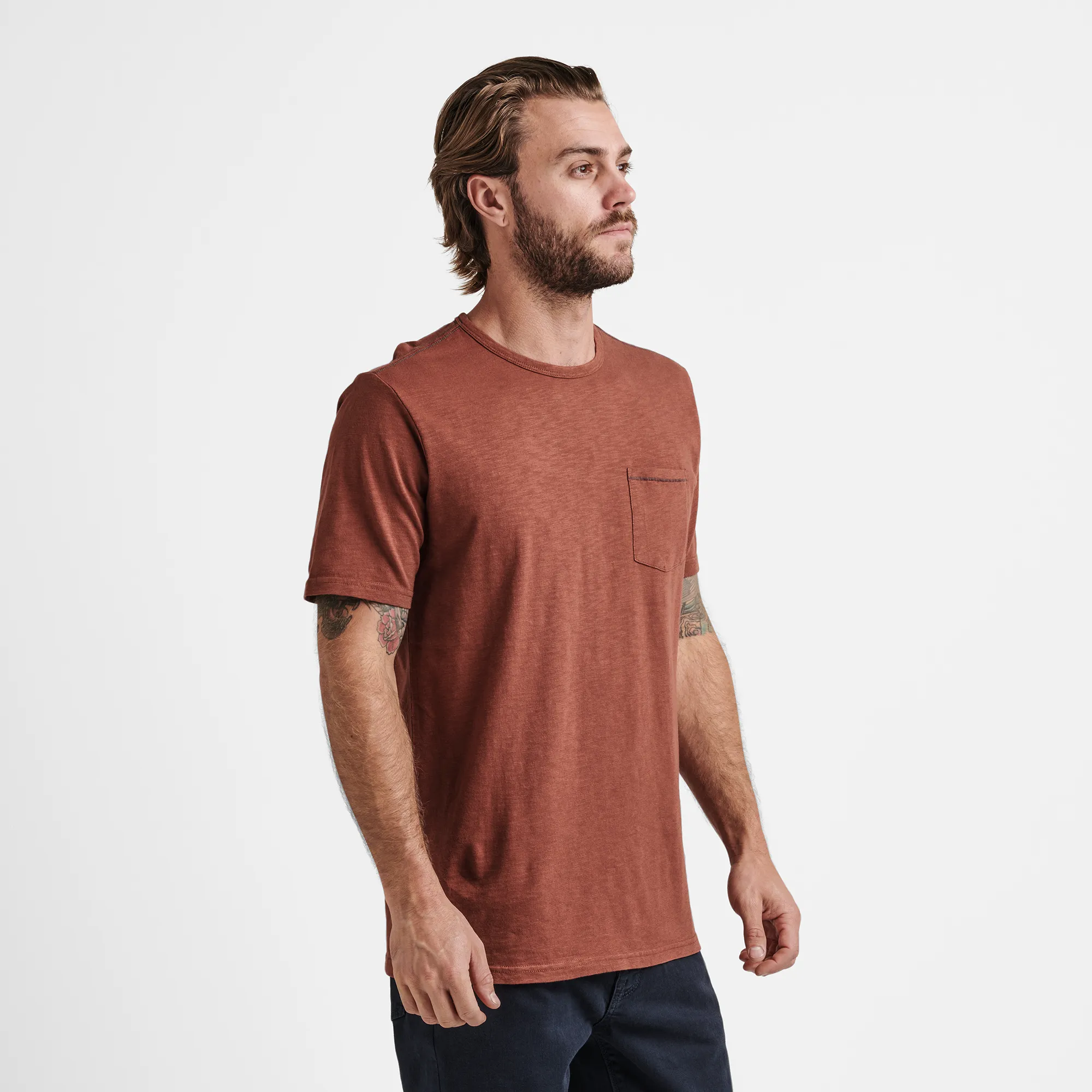 Well Worn Midweight Organic Tee - Red Wine sold by Roark product image thumbnail 4