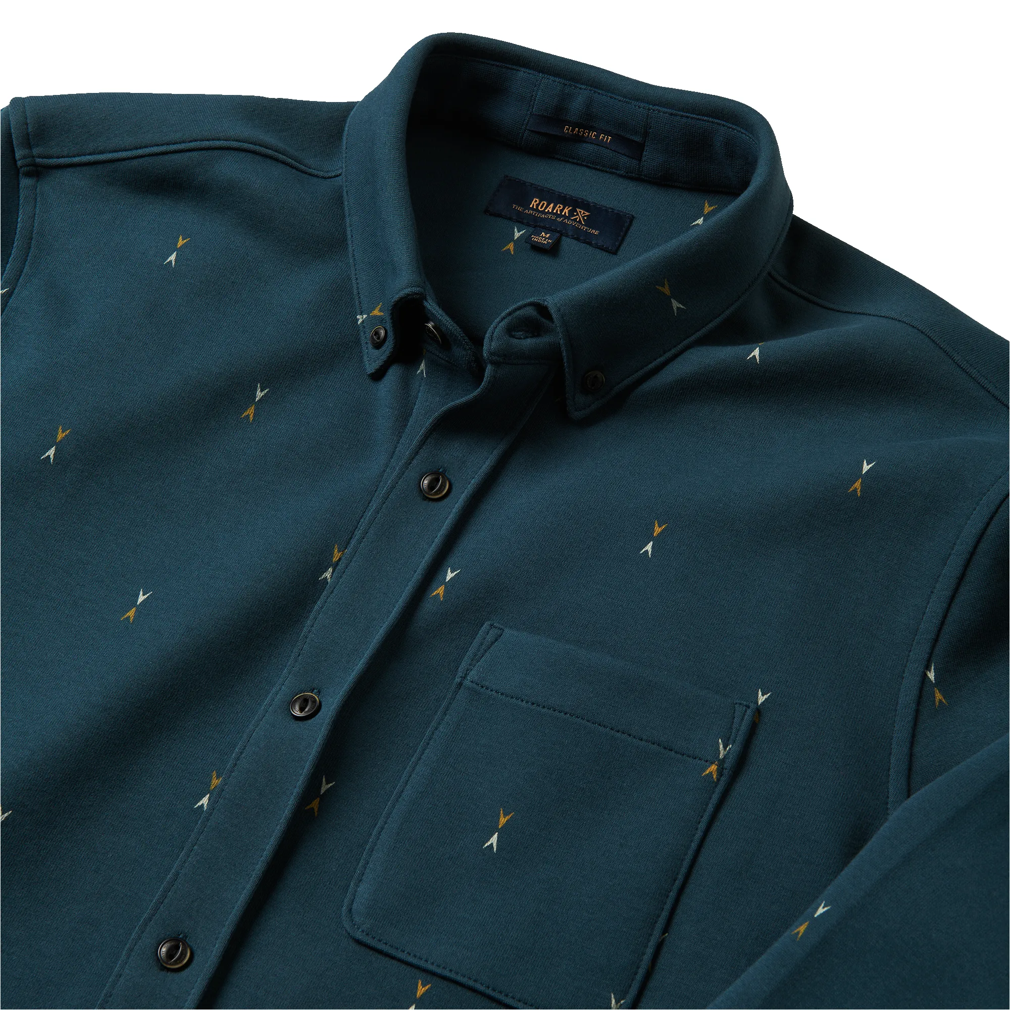 Scholar Long Sleeve Button Up Shirt - Deep Blue sold by Roark product image thumbnail 3