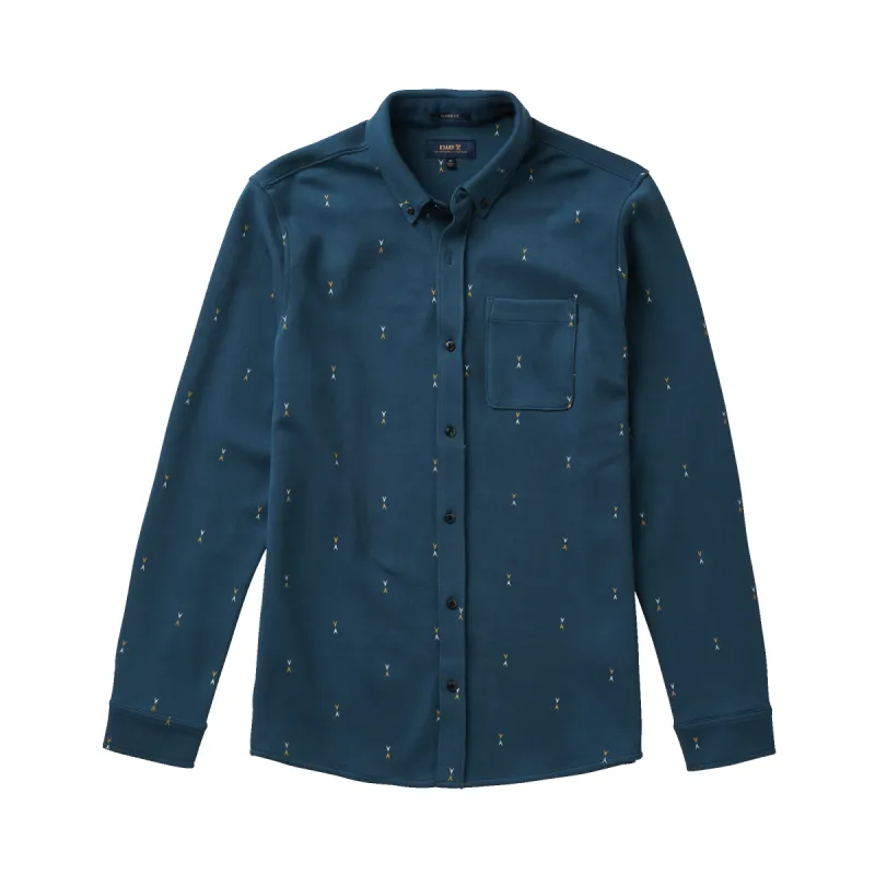 Scholar Long Sleeve Button Up Shirt - Deep Blue sold by Roark