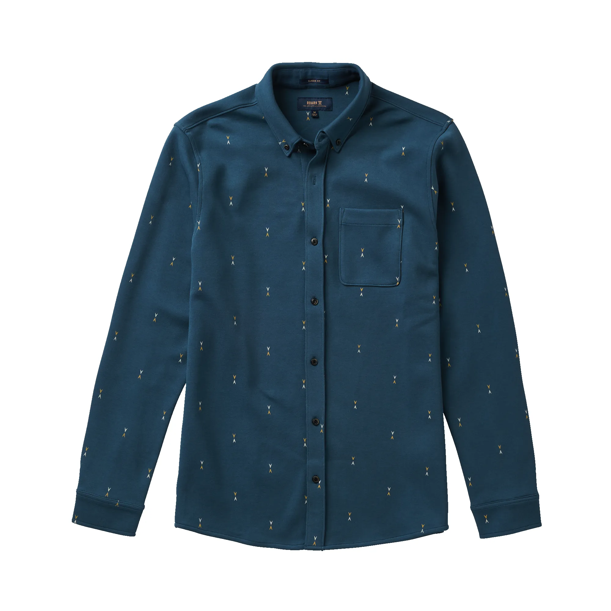 Scholar Long Sleeve Button Up Shirt - Deep Blue sold by Roark