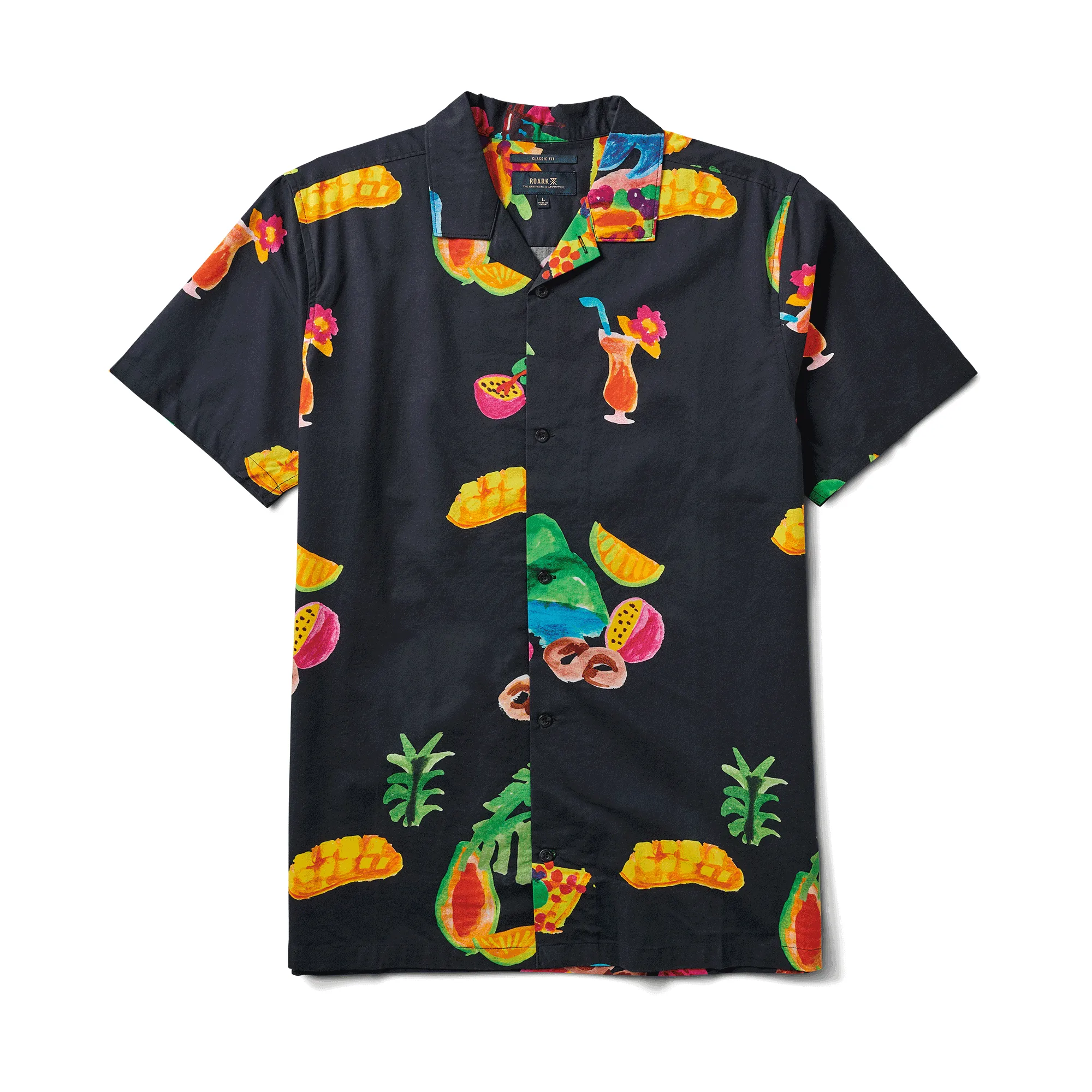 Gonzo Short Sleeve Button Up Shirt - Black sold by Roark