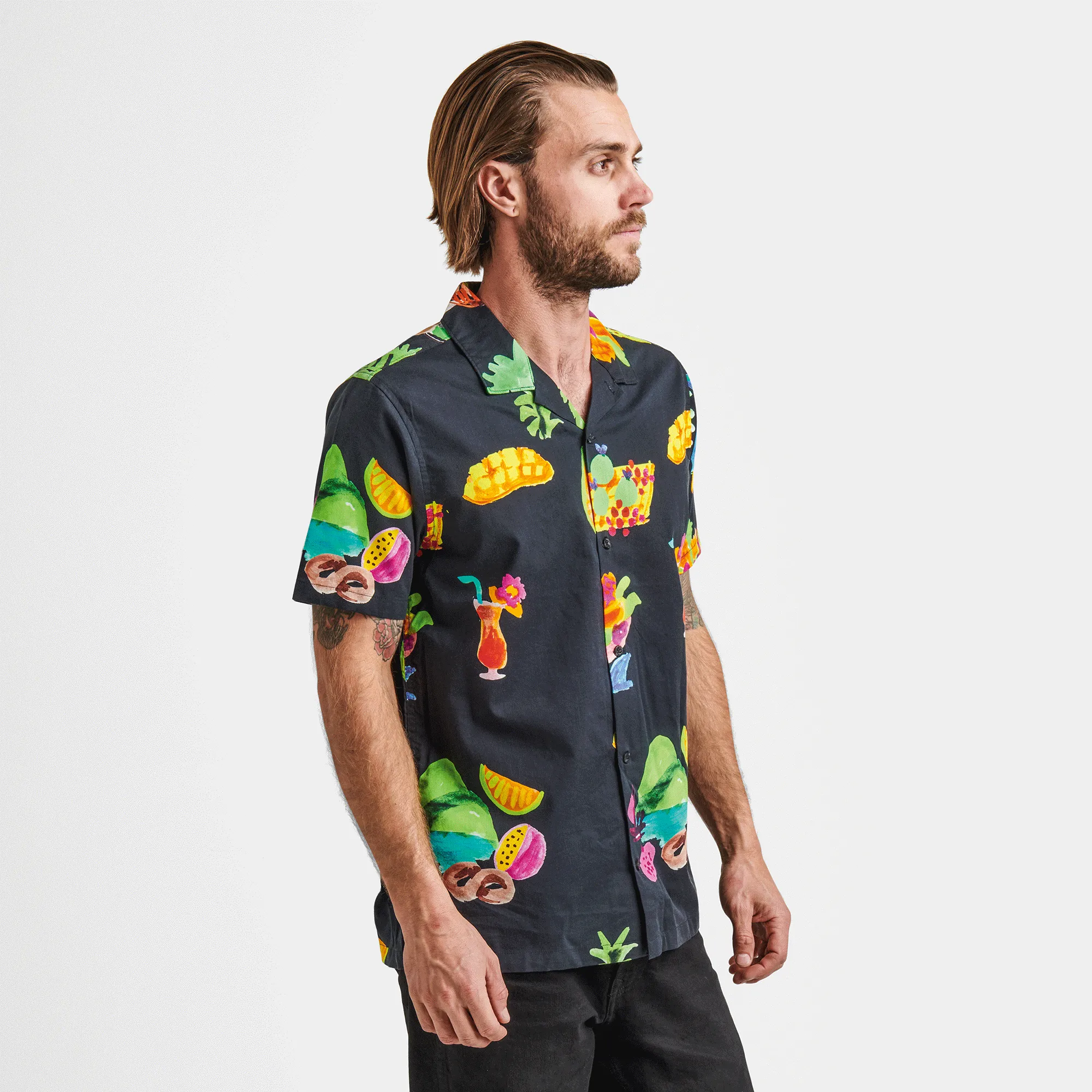 Gonzo Short Sleeve Button Up Shirt - Black sold by Roark product image thumbnail 4