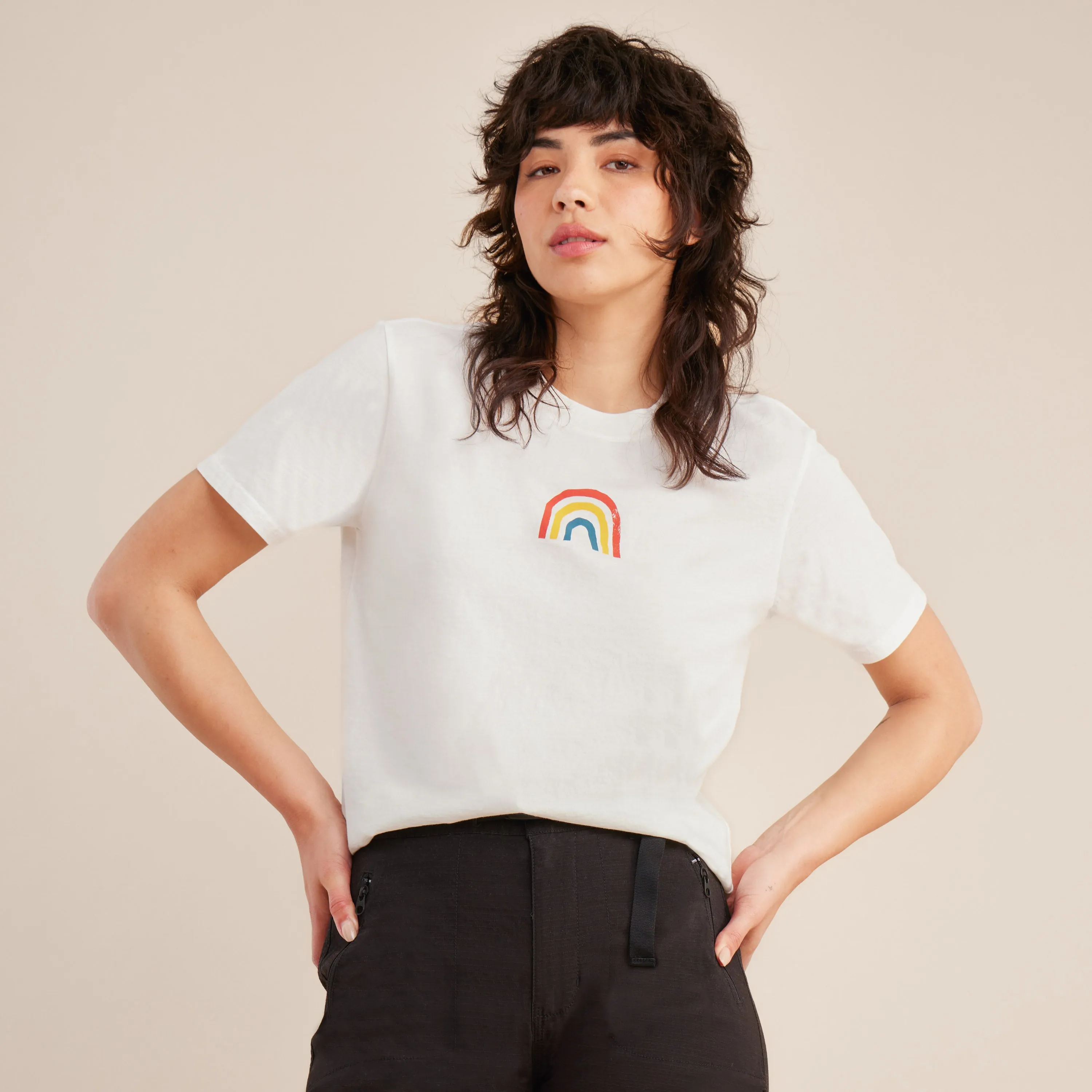 Rainbow Premium Tee - Off White sold by Roark product image thumbnail 4