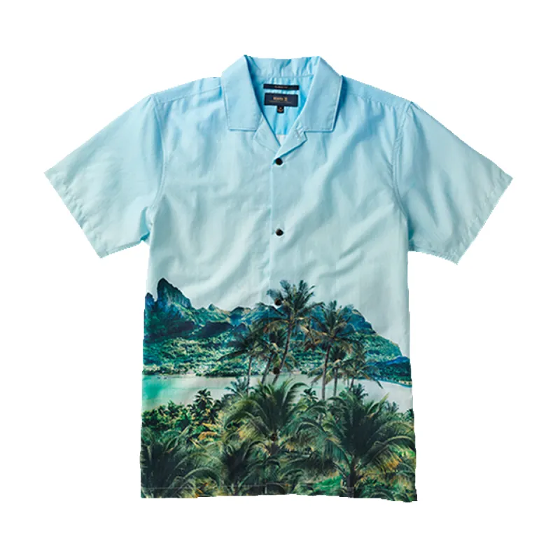 Gonzo Camp Collar Shirt - Hinano Otemanu Light Blue sold by Roark