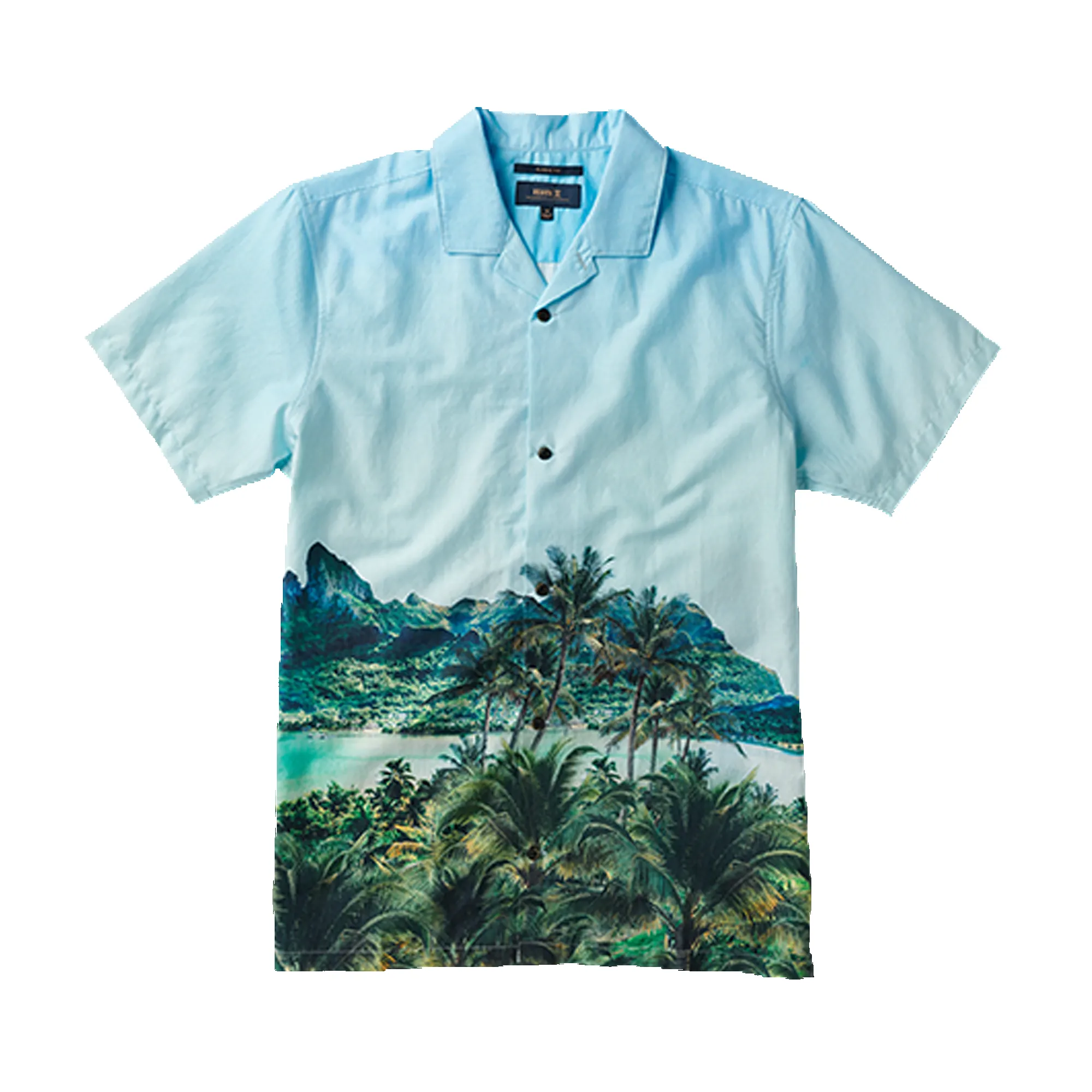 Gonzo Camp Collar Shirt - Hinano Otemanu Light Blue sold by Roark