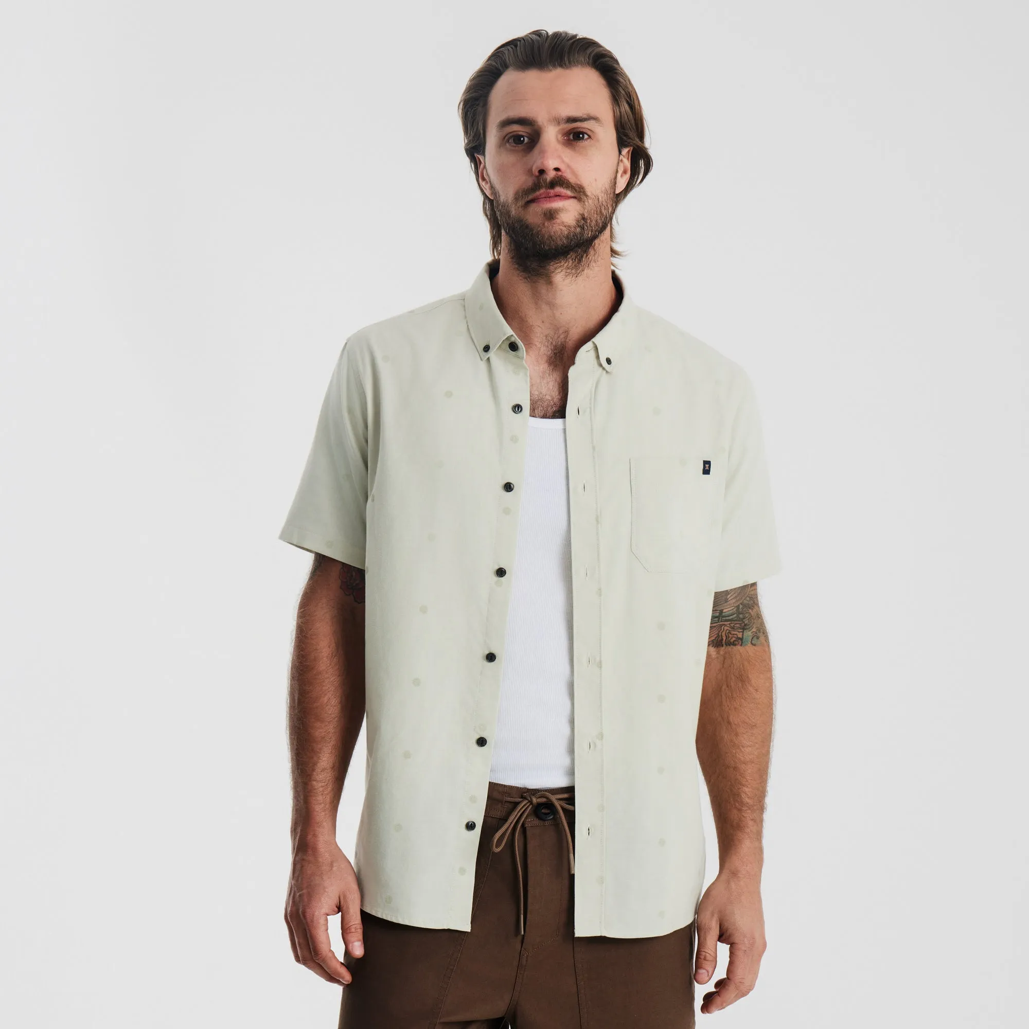 Scholar Stretch Organic Short Sleeve Button Up Shirt - Chaparral sold by Roark product image thumbnail 2