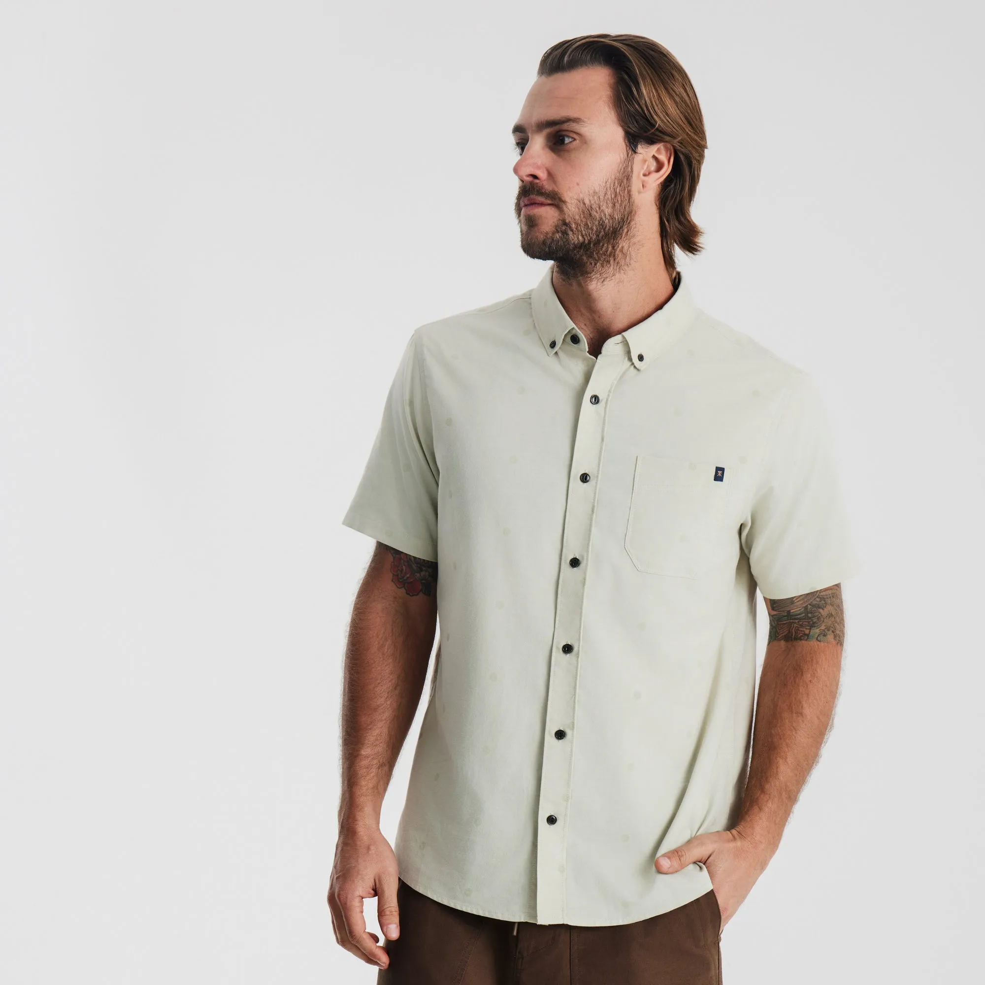 Scholar Stretch Organic Short Sleeve Button Up Shirt - Chaparral sold by Roark product image thumbnail 4