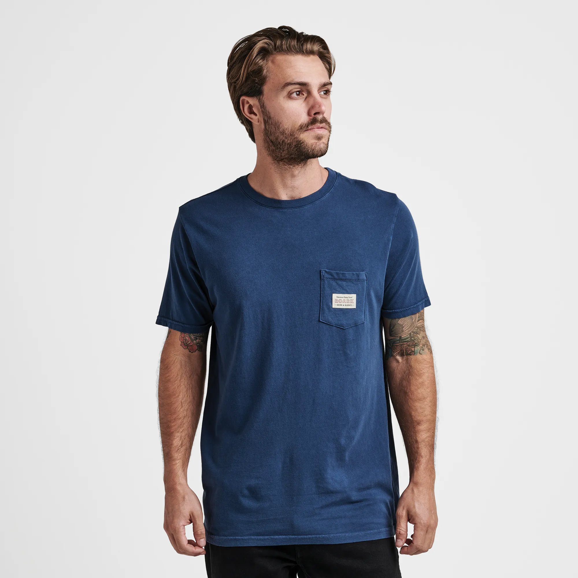 Label Pocket Premium Tee - Dark Indigo sold by Roark product image thumbnail 2