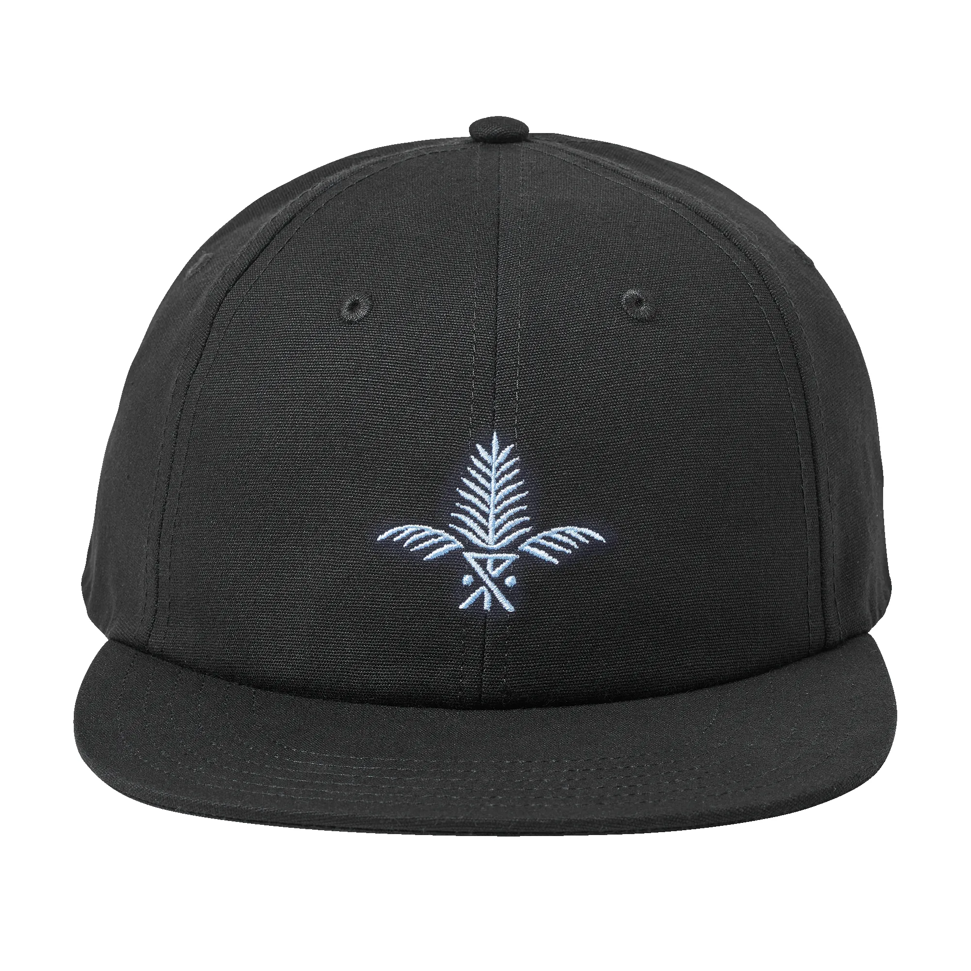 Silver Fern 6 Panel Strapback Hat - Black sold by Roark