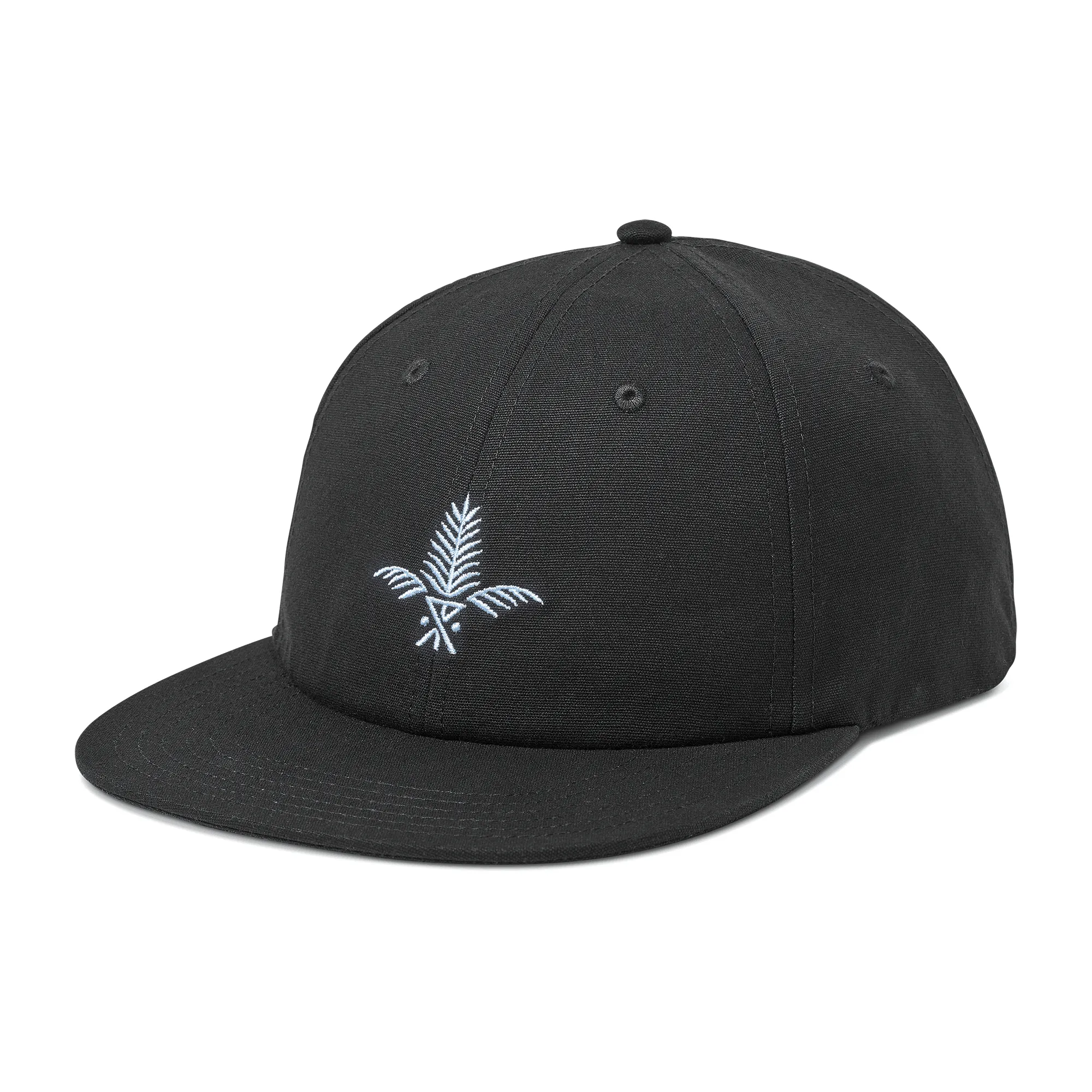 Silver Fern 6 Panel Strapback Hat - Black sold by Roark product image thumbnail 3