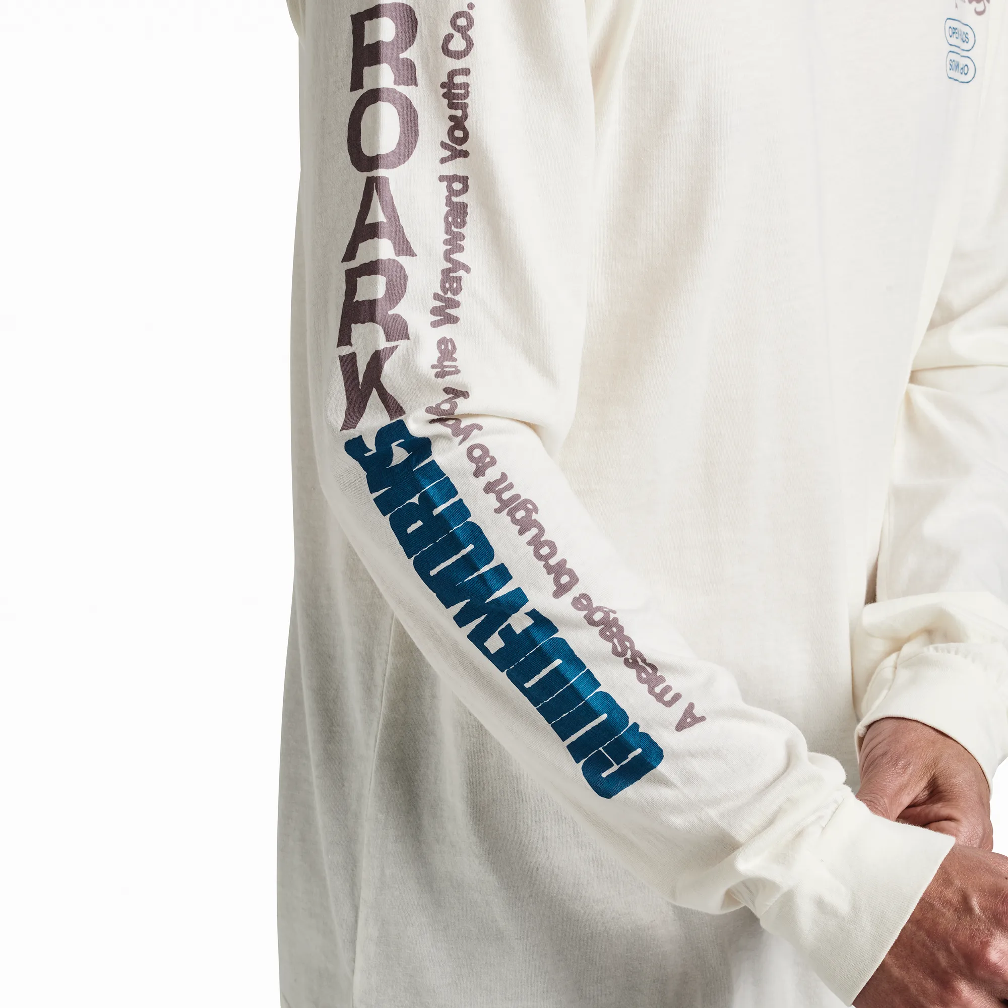 Trip Longer Long Sleeve Premium Tee - Off White sold by Roark product image thumbnail 5
