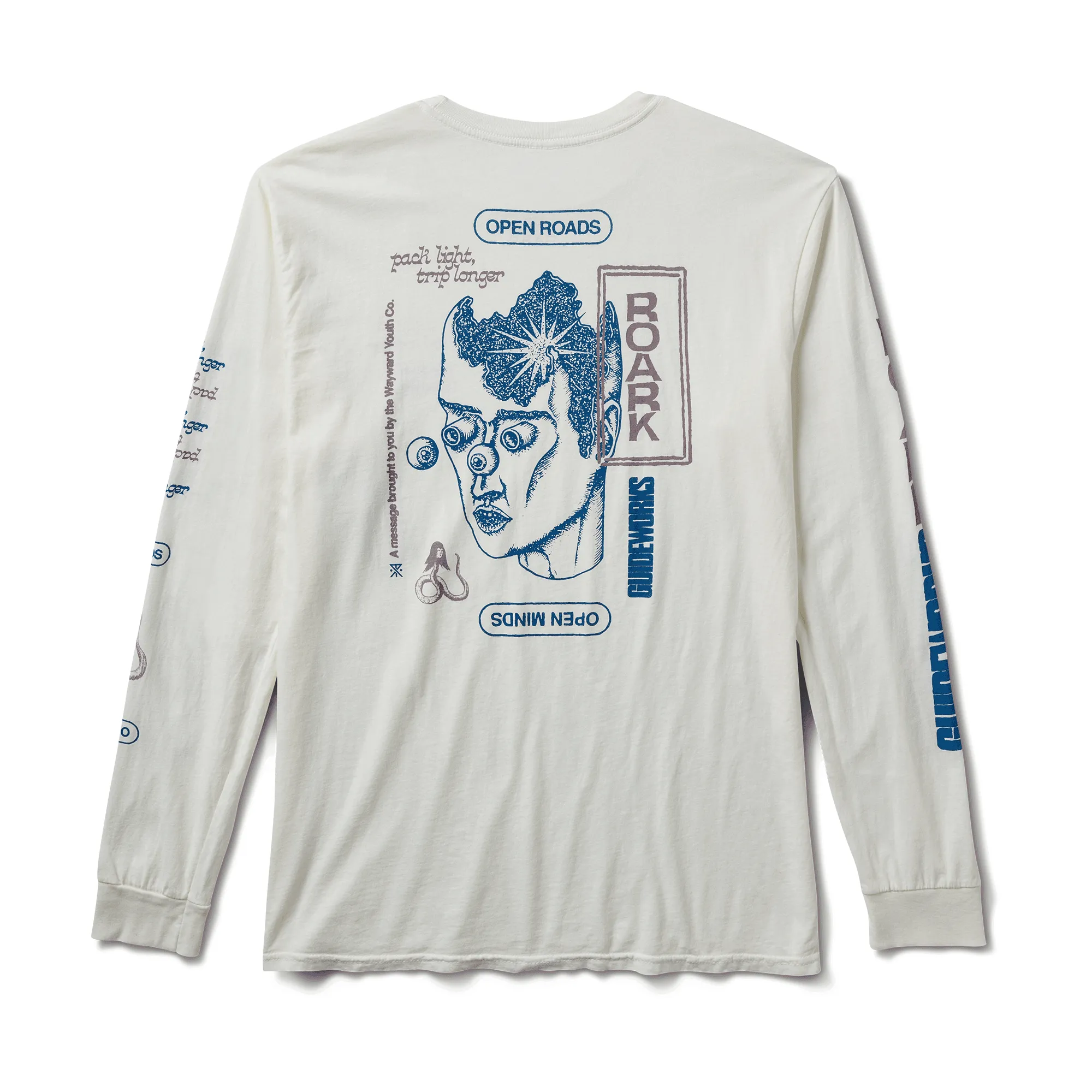 Trip Longer Long Sleeve Premium Tee - Off White sold by Roark