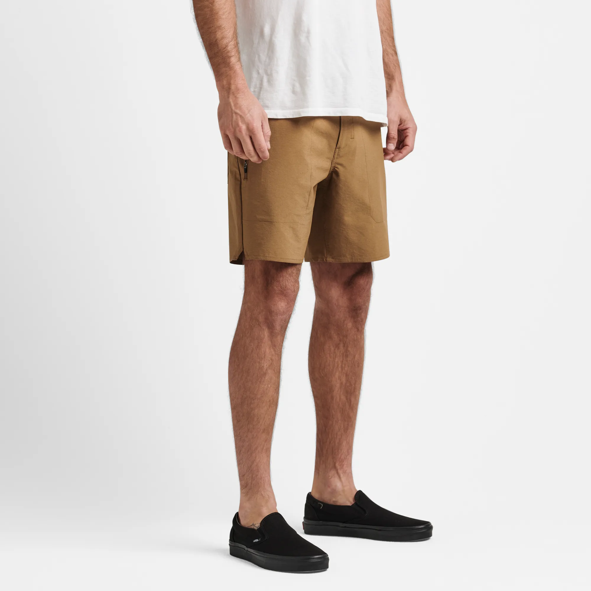 Layover Hybrid Trail Shorts 18" - Dark Khaki sold by Roark product image thumbnail 4