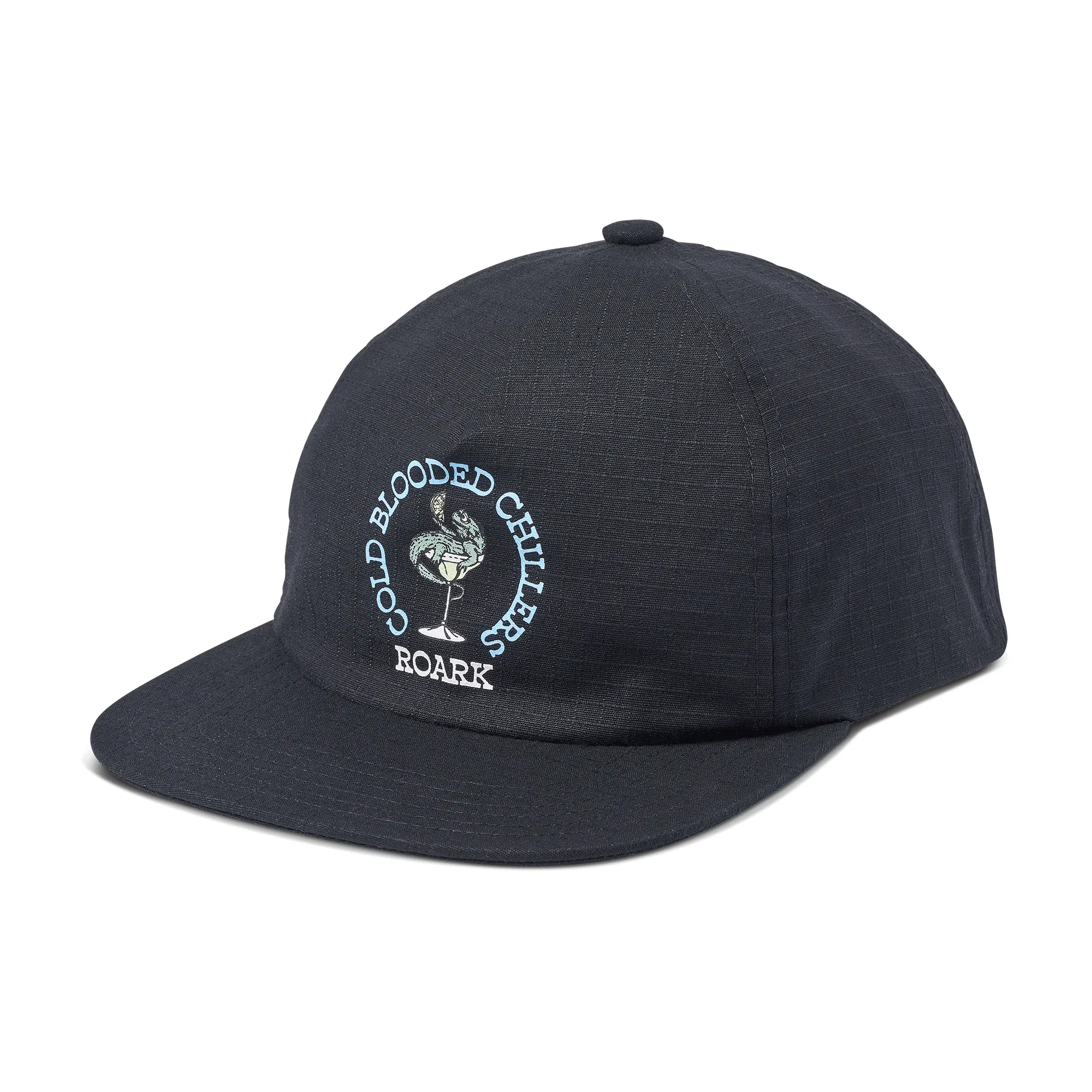 Just Chillin' 5 Panel Snapback Hat - Black sold by Roark product image thumbnail 3