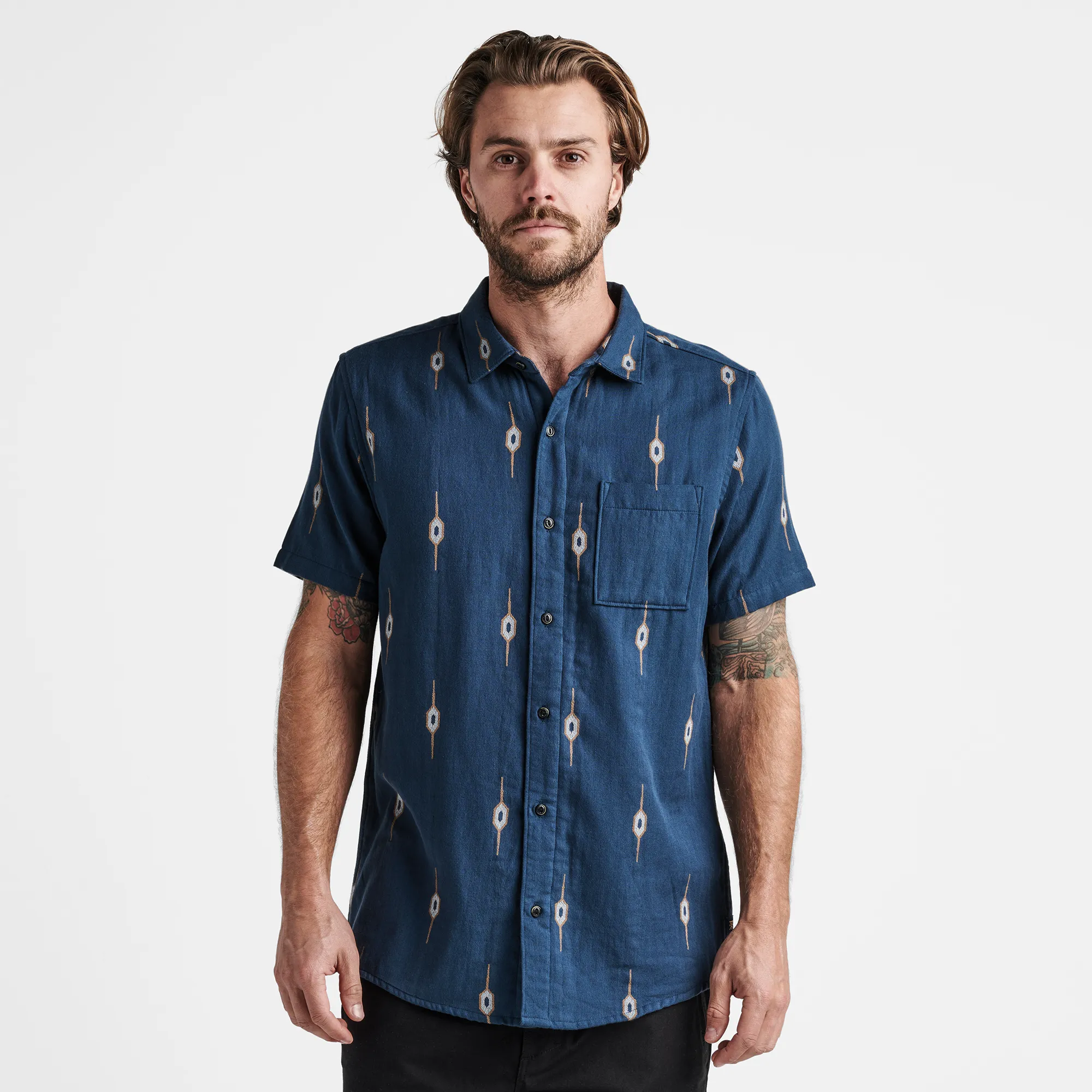 Journey Shirt - Castagno Nannai Blue sold by Roark product image thumbnail 2