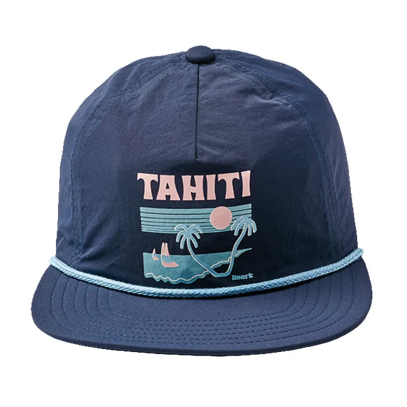 Tahiti Time Classic 5 Panel Hat - Dark Navy sold by Roark