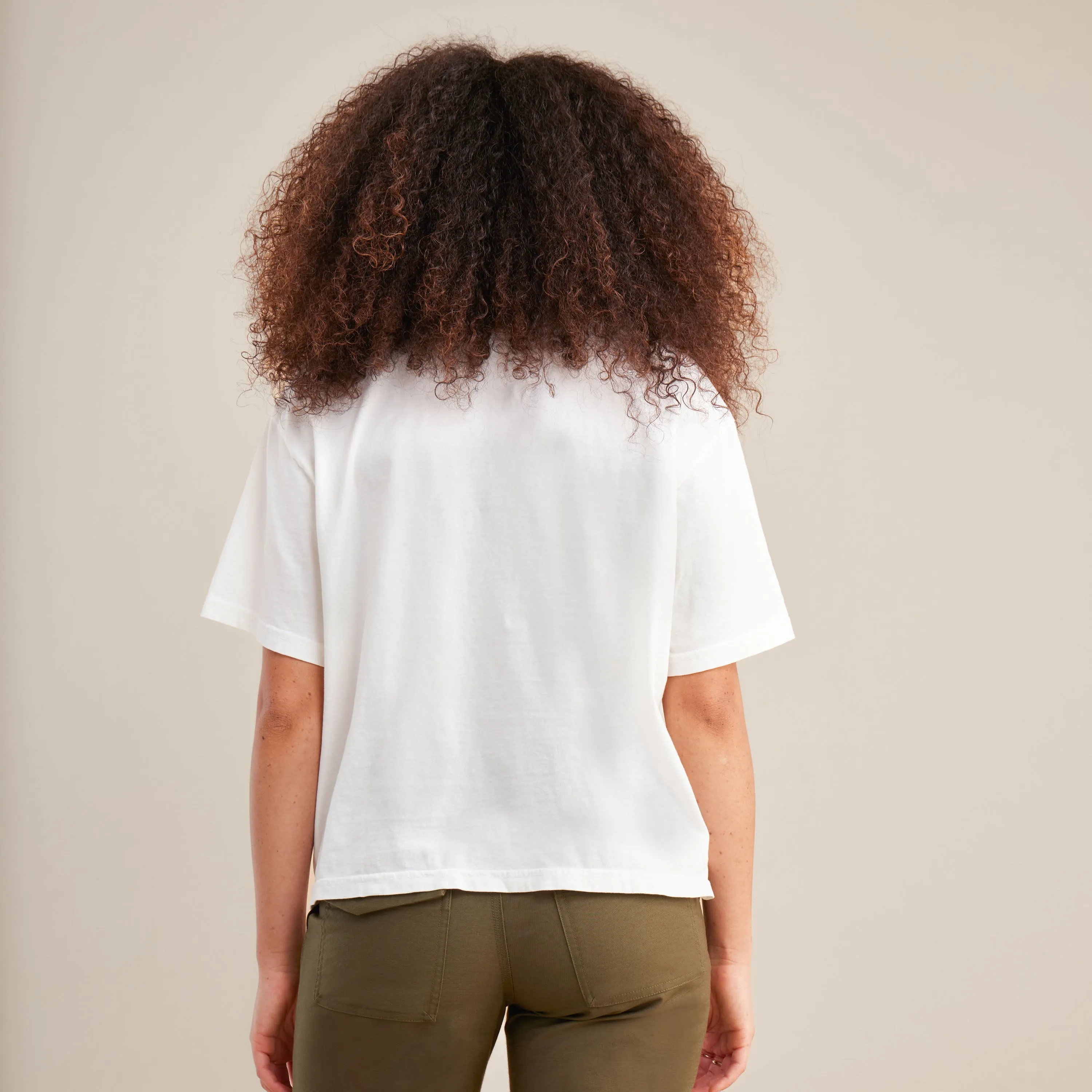 Pack Light Boxy Crop Premium Tee - Off White sold by Roark product image thumbnail 2