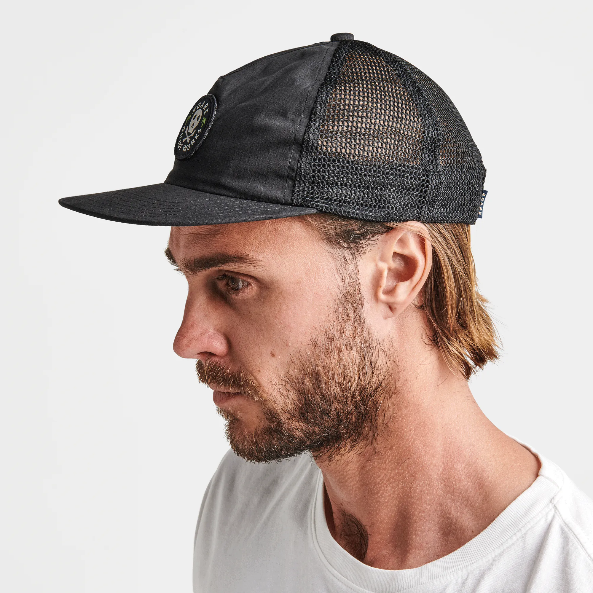 Guideworks 5 Panel Strapback Hat - Black sold by Roark product image thumbnail 4