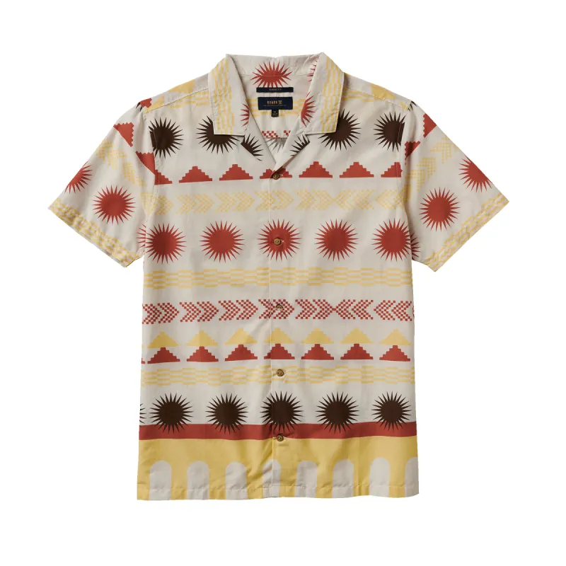 Gonzo Camp Collar Shirt - Heart Studio Almond Paste sold by Roark