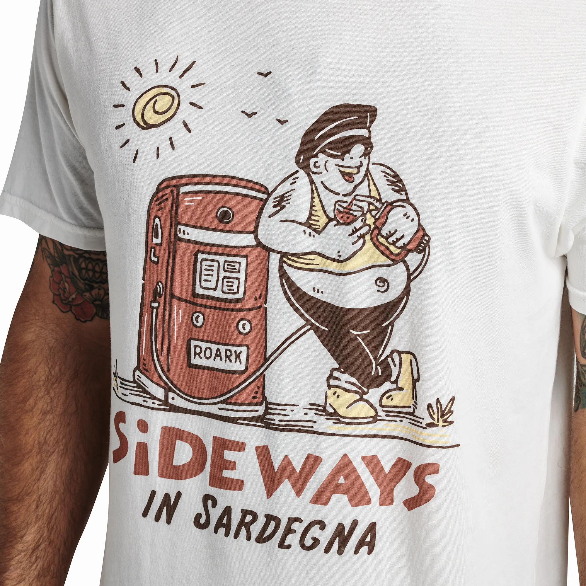 Sideways In Sardegna Premium Tee - Off White sold by Roark product image thumbnail 4