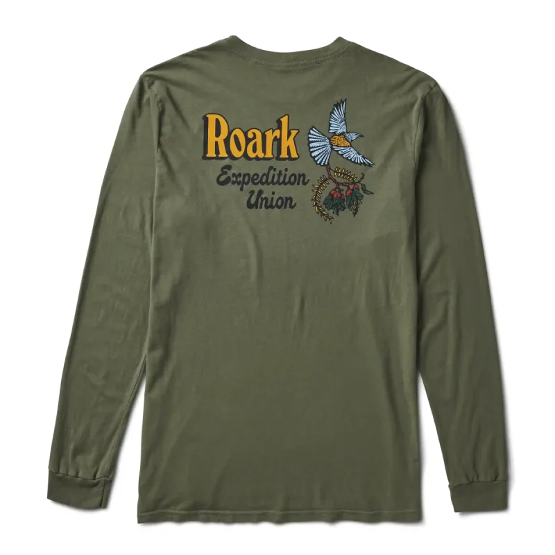 The Messenger Long Sleeve Tee - Light Army sold by Roark