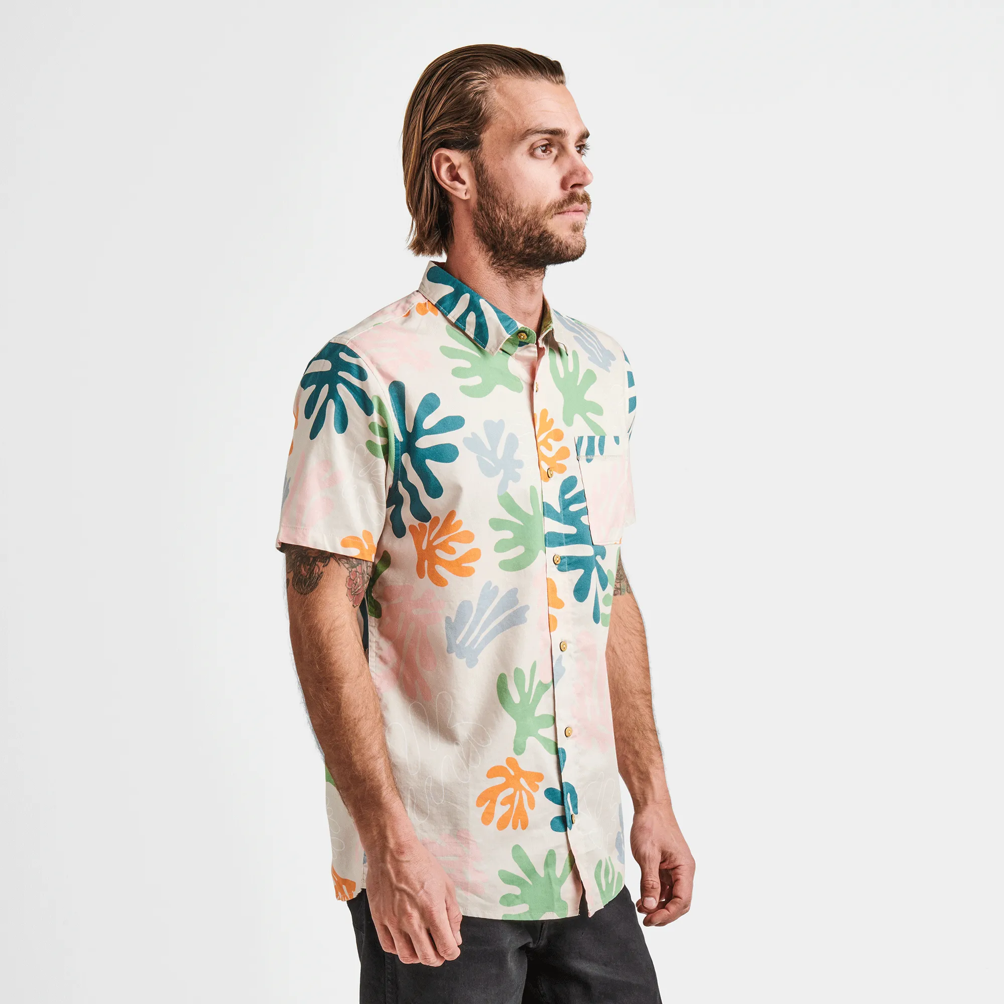 Journey Shirt - Coral Reefer Bone sold by Roark product image thumbnail 3