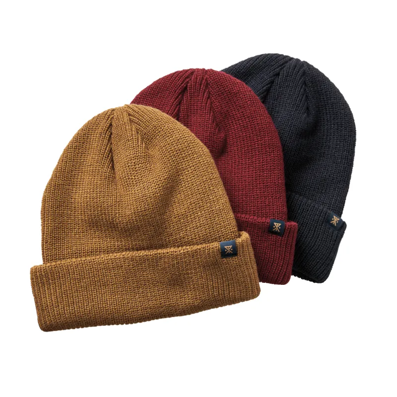 Turks Beanies 3-Pack - Dark Navy / Burgundy / Coyote Brown sold by Roark