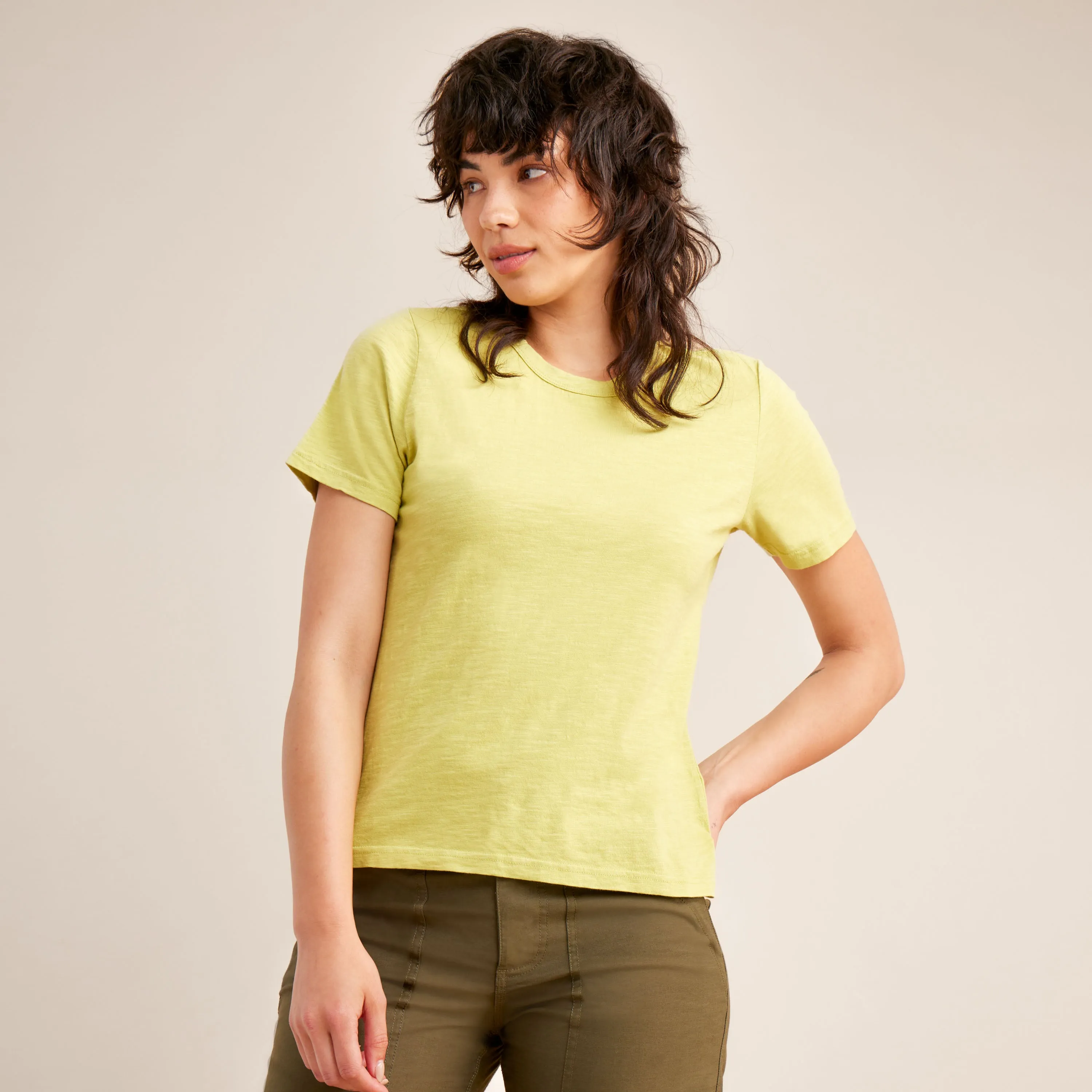Well Worn Short Sleeve Tee - Lime sold by Roark