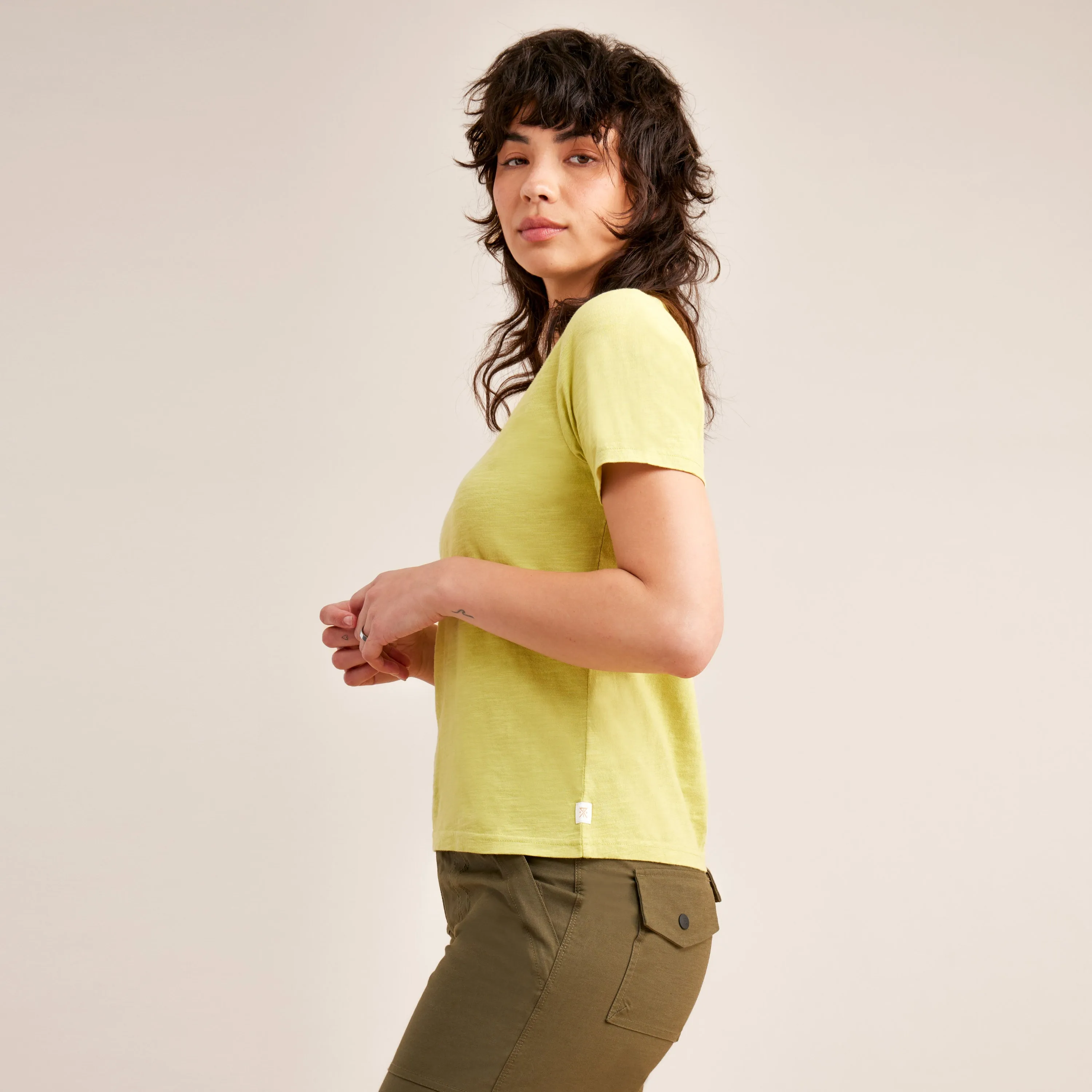 Well Worn Short Sleeve Tee - Lime sold by Roark product image thumbnail 3
