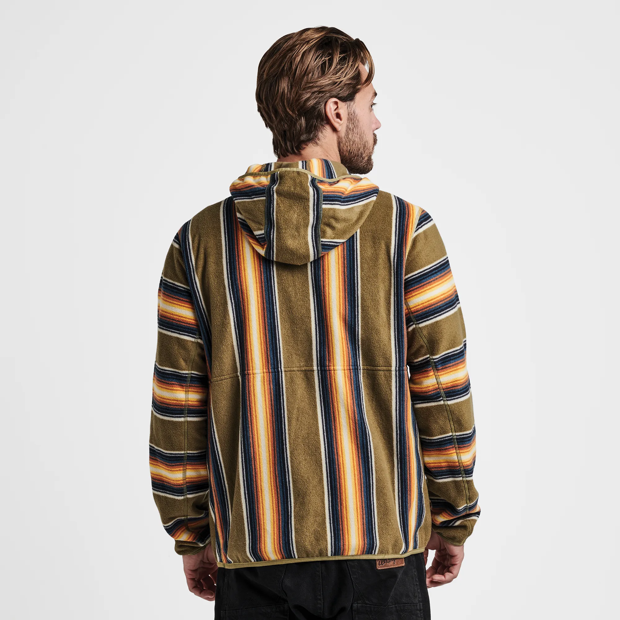 Barra Scrambler Hoodie - Dusty Green Barra Stripe sold by Roark product image thumbnail 3
