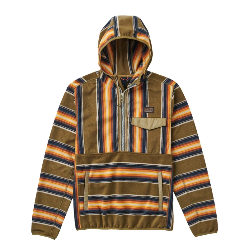 Barra Scrambler Hoodie - Dusty Green Barra Stripe made by Roark