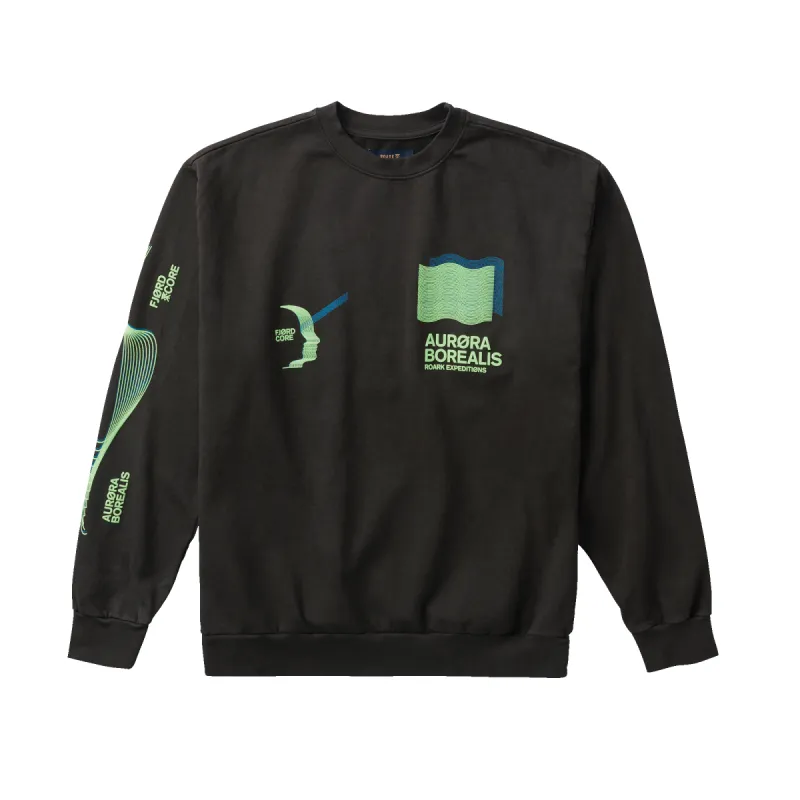 Aurora Crew Sweatshirt - Vintage Black sold by Roark