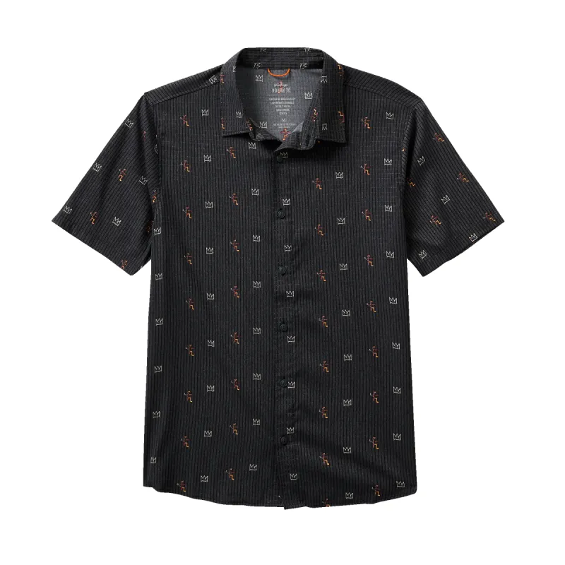 Bless Up Breathable Stretch Shirt - Basquiat Black sold by Roark