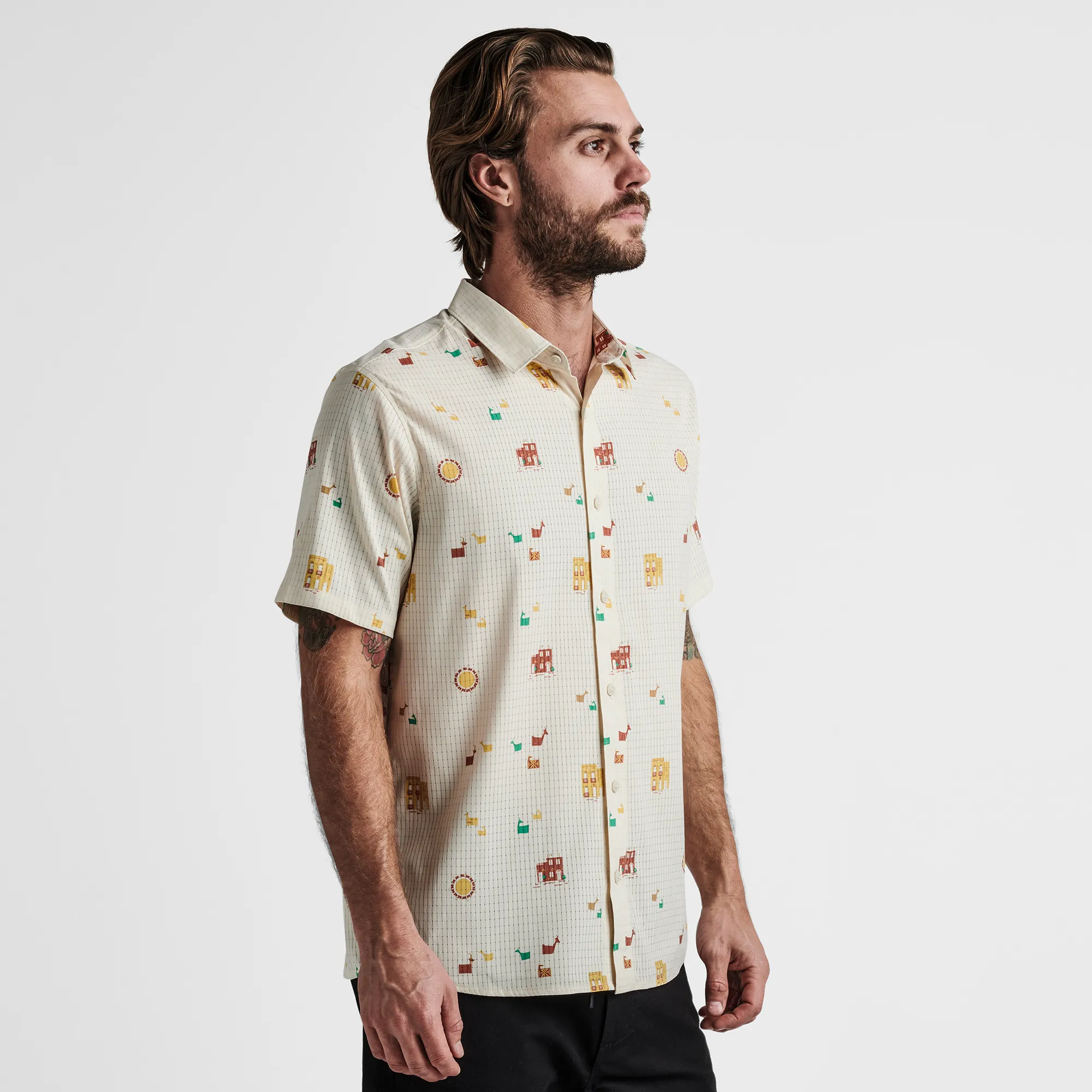 Bless Up Breathable Stretch Shirt - Almond Paste sold by Roark product image thumbnail 3