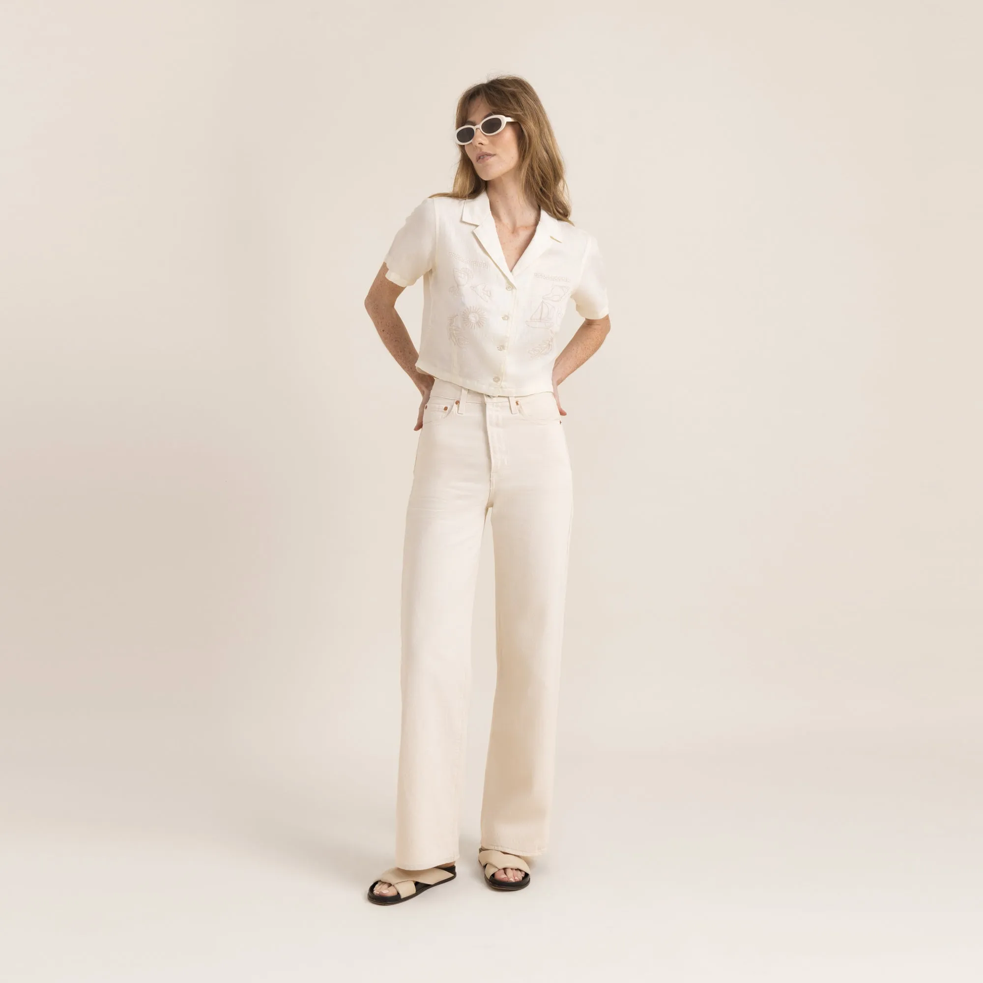 Camp Button Up Shirt - Coconut sold by Roark product image thumbnail 5