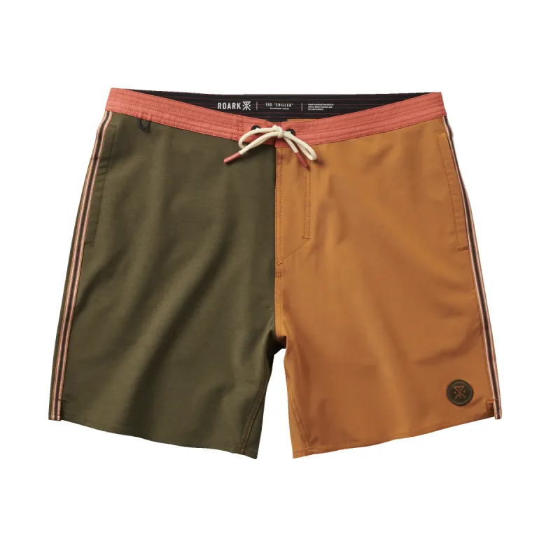 Chiller 17" Boardshorts - Pignoli Brown sold by Roark