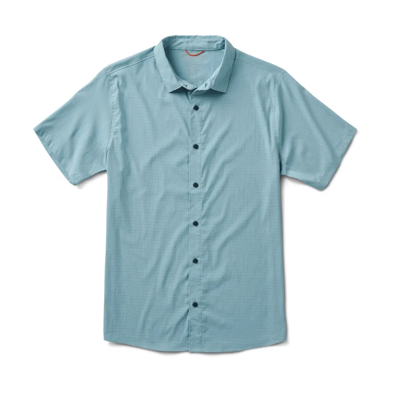 Bless Up Breathable Stretch Shirt - Aqua sold by Roark
