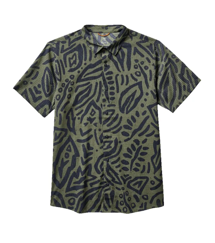 Bless Up Breathable Stretch Shirt - Dark Military sold by Roark
