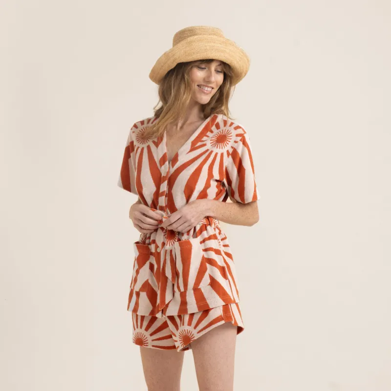 Terra Top Short Sleeve Tee - Terracotta sold by Roark
