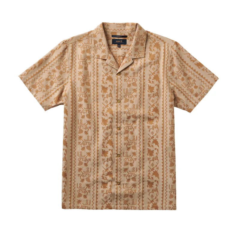Gonzo Short Sleeve Button Up Shirt - Sarda Almond sold by Roark