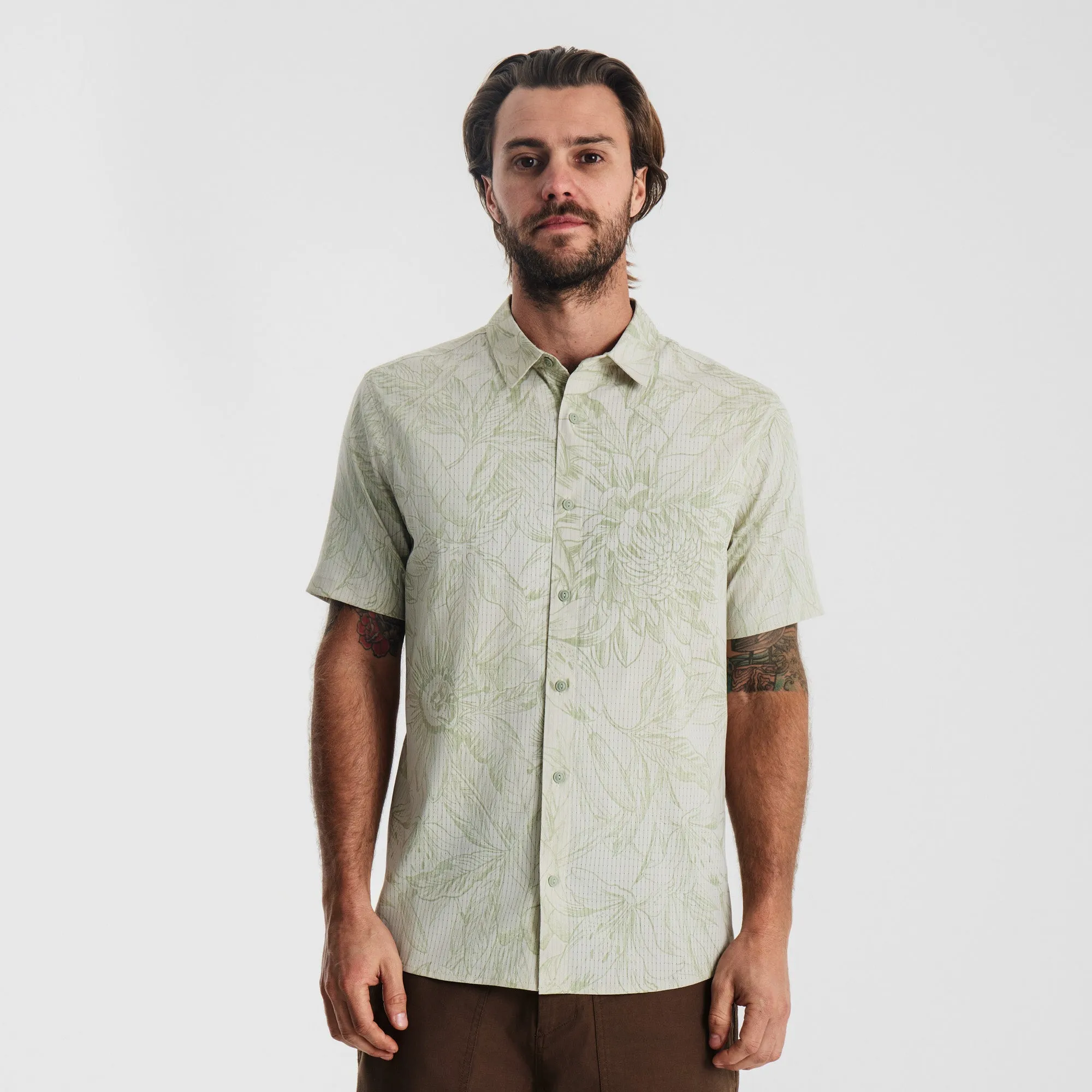 Bless Up Breathable Stretch Shirt - Chaparral Sketch Flora sold by Roark product image thumbnail 2