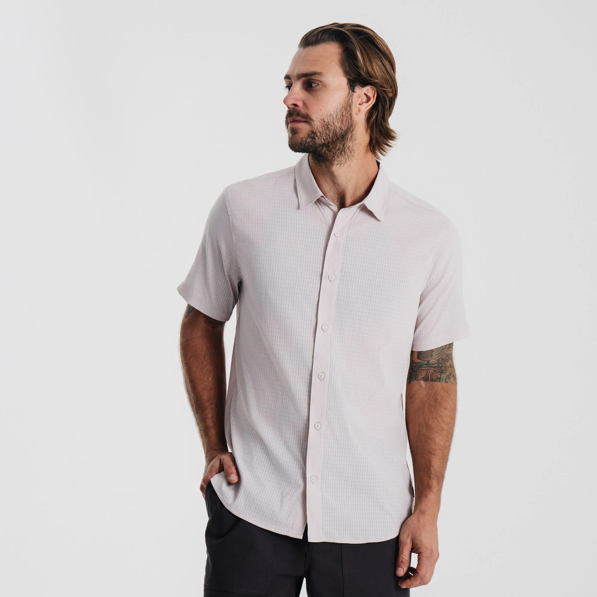Bless Up Breathable Stretch Shirt - Dusty Lilac sold by Roark product image thumbnail 4