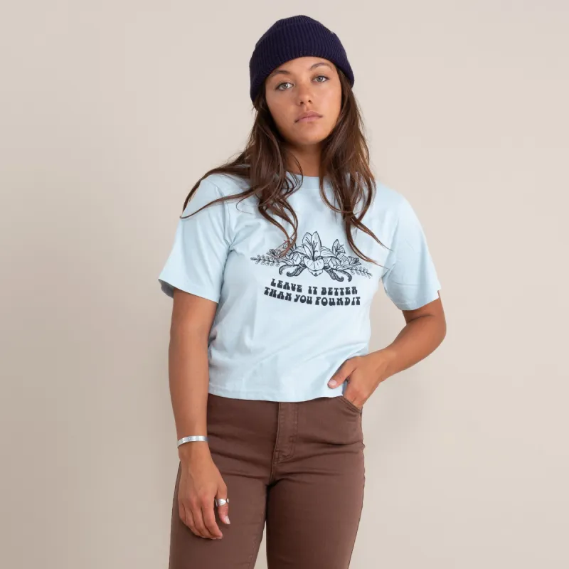 Better Than You Found It Boxy Premium Tee - Light Blue made by Roark